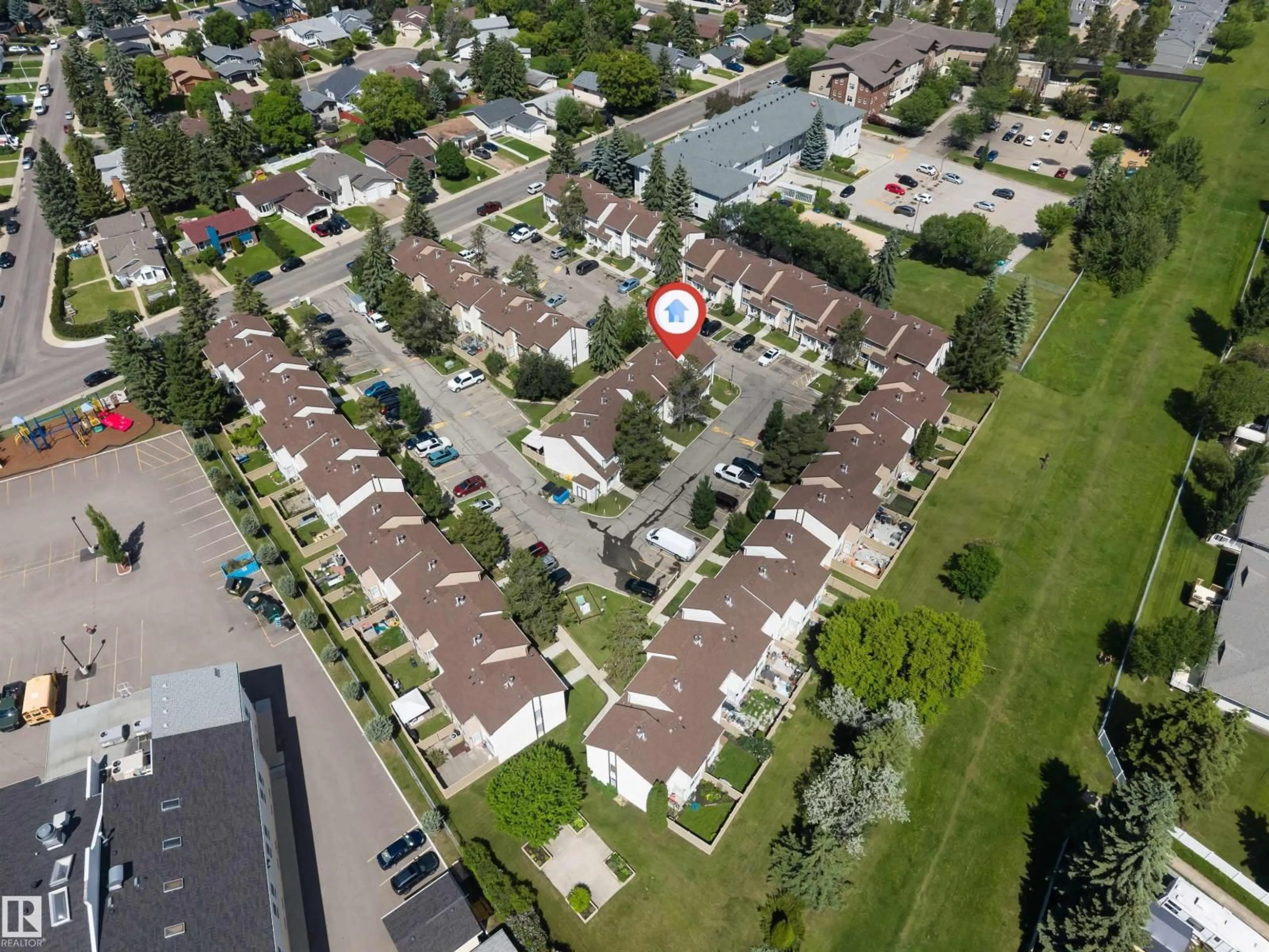 A pic from outside/outdoor area/front of a property/back of a property/a pic from drone, street for #24 - 1651 46 STREET, Edmonton Alberta T6L5H2