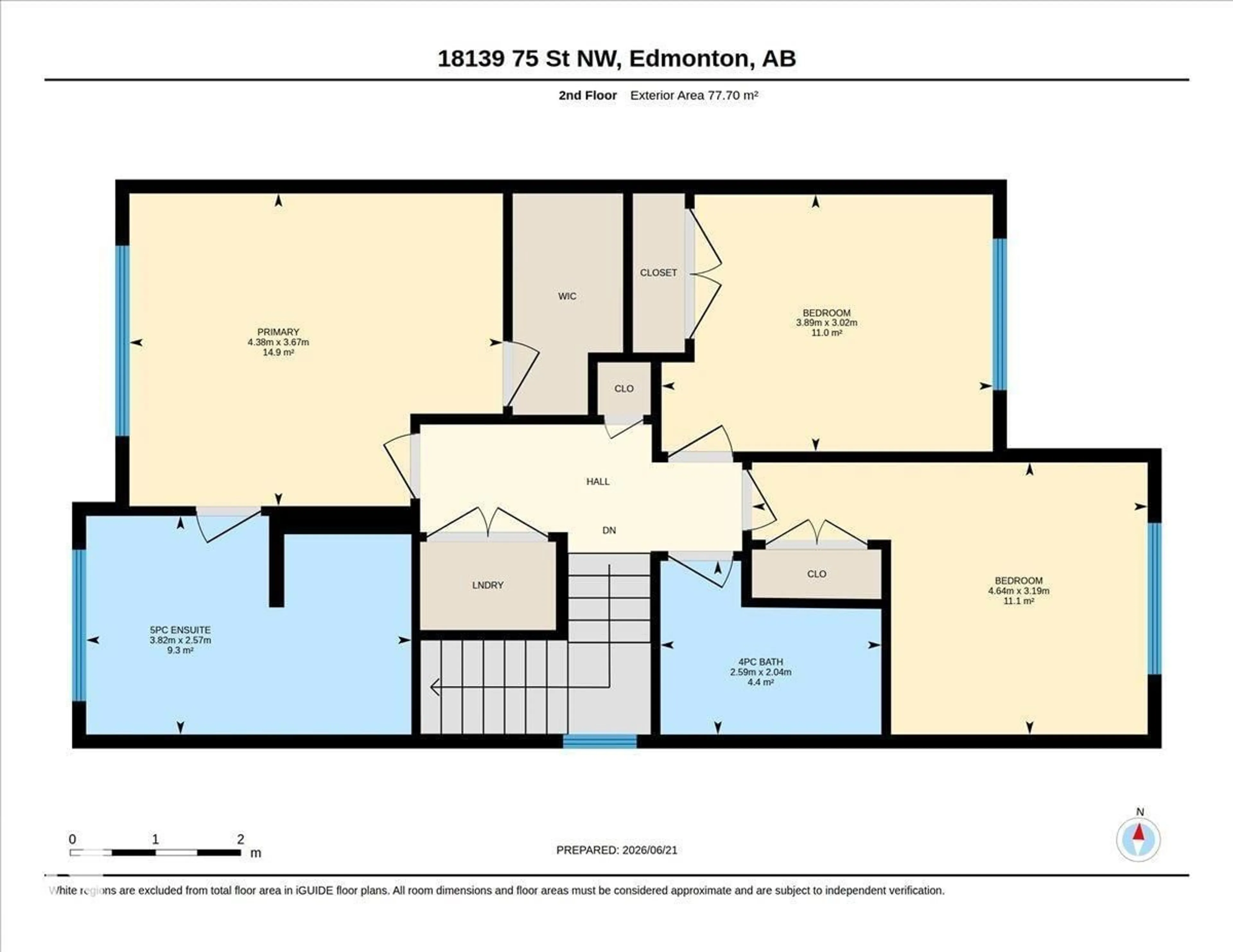 Floor plan for NW - 18139 75 ST, Edmonton Alberta T5Z0M1