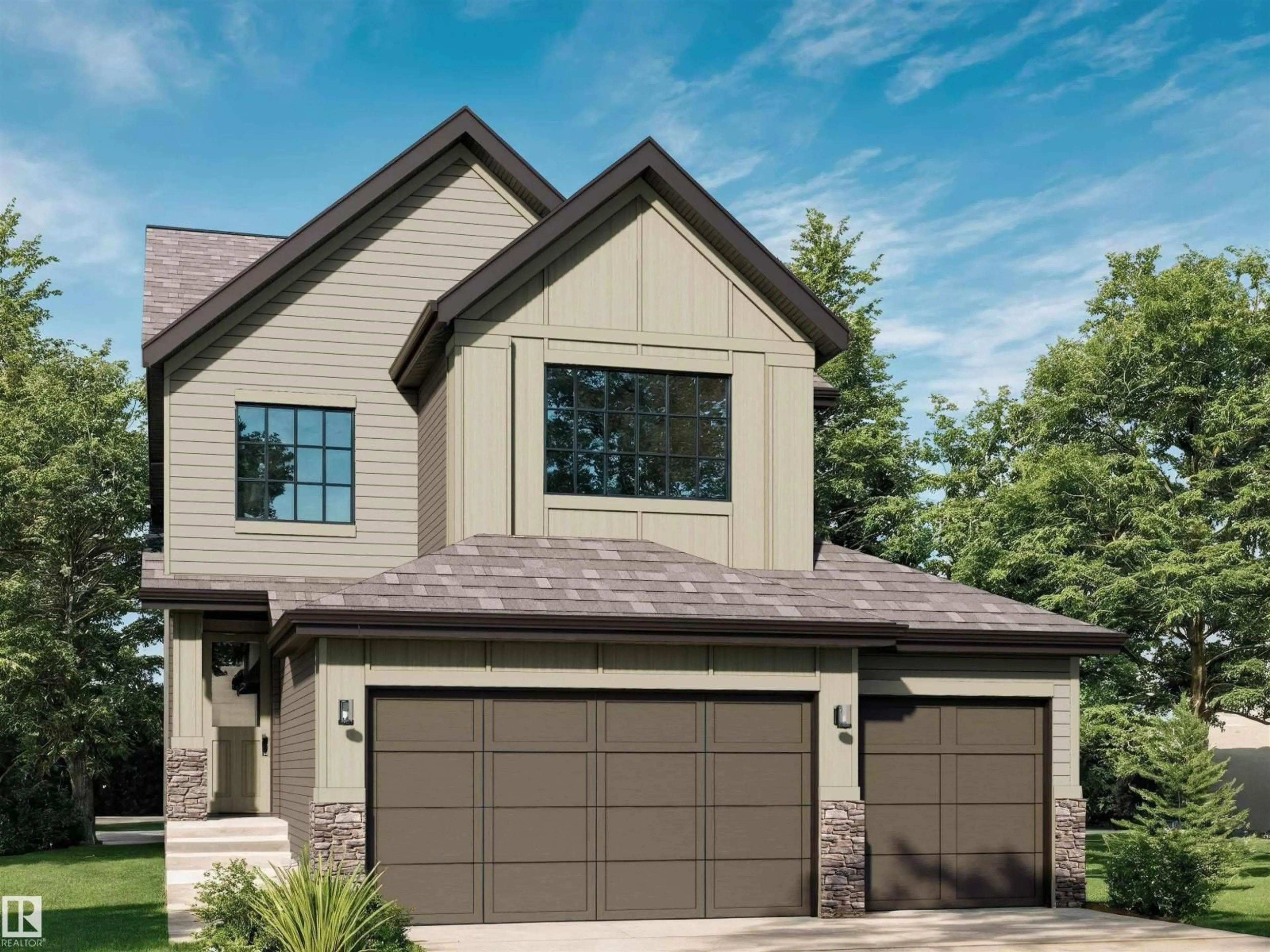 Home with vinyl exterior material, street for 79 REDPOLL WD, St. Albert Alberta T8N8G3