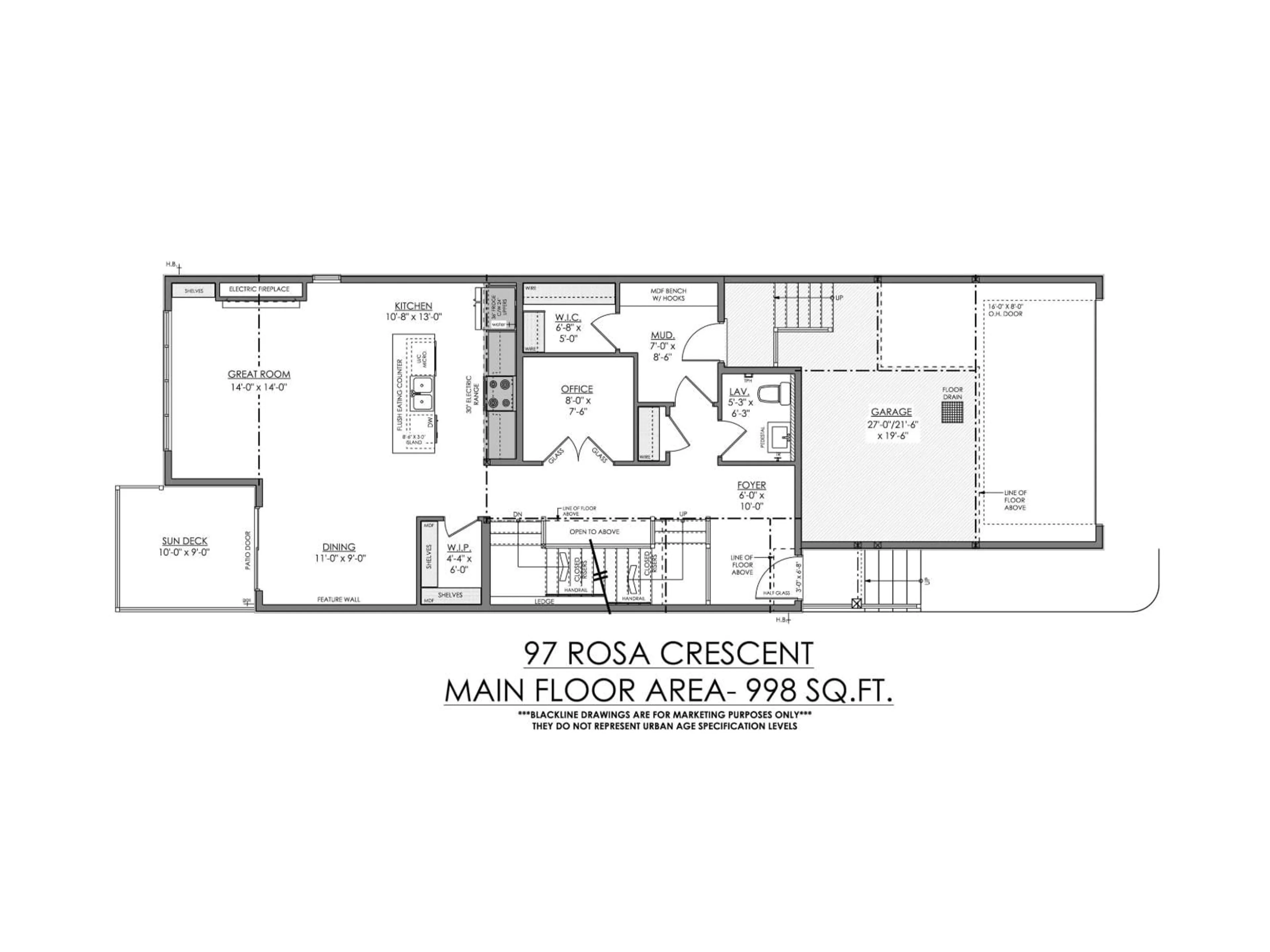 Floor plan for 97 ROSA CR, St. Albert Alberta T8N8G4