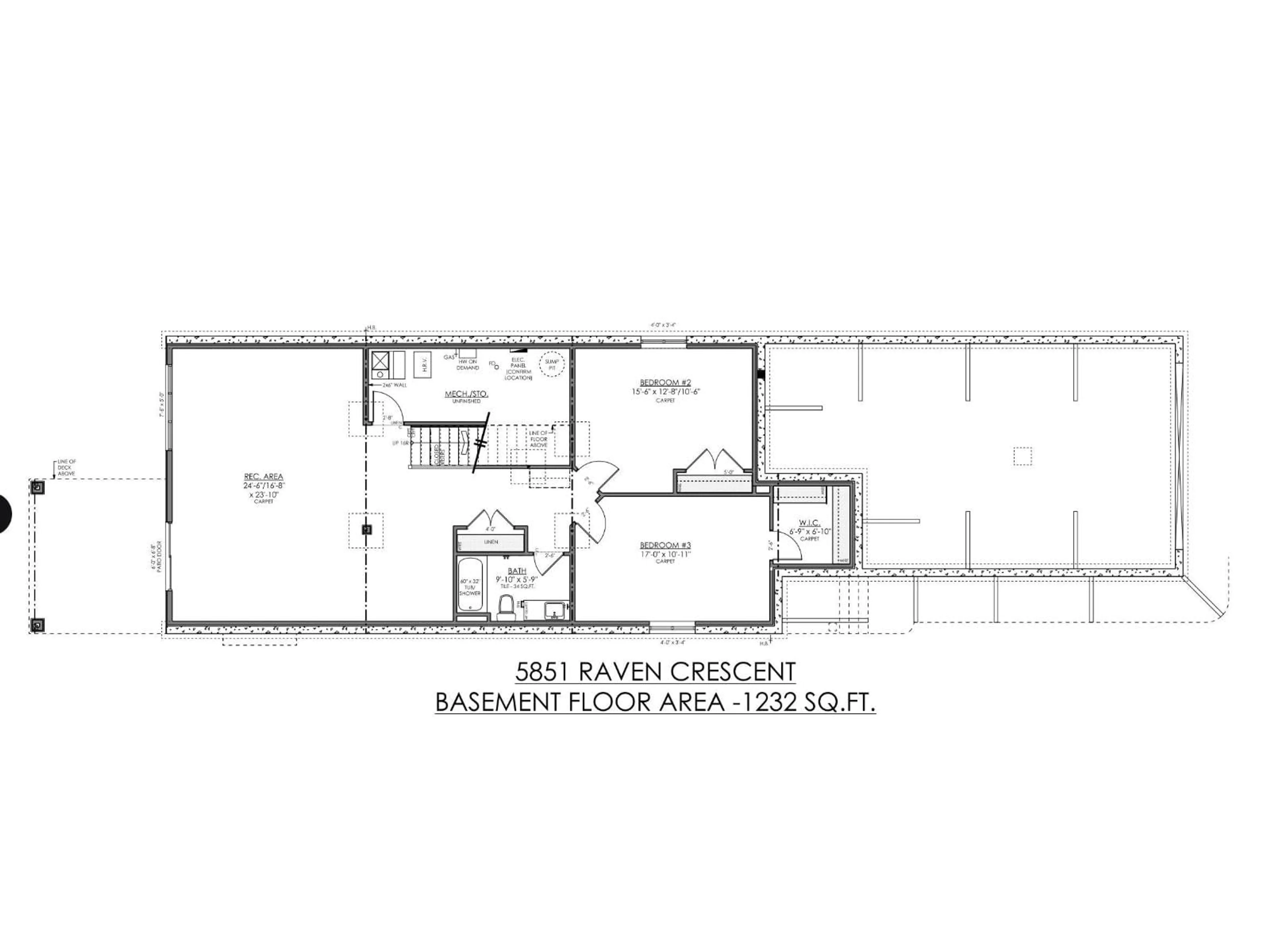 Floor plan for 5851 RAVEN CR, Edmonton Alberta T5S0S8
