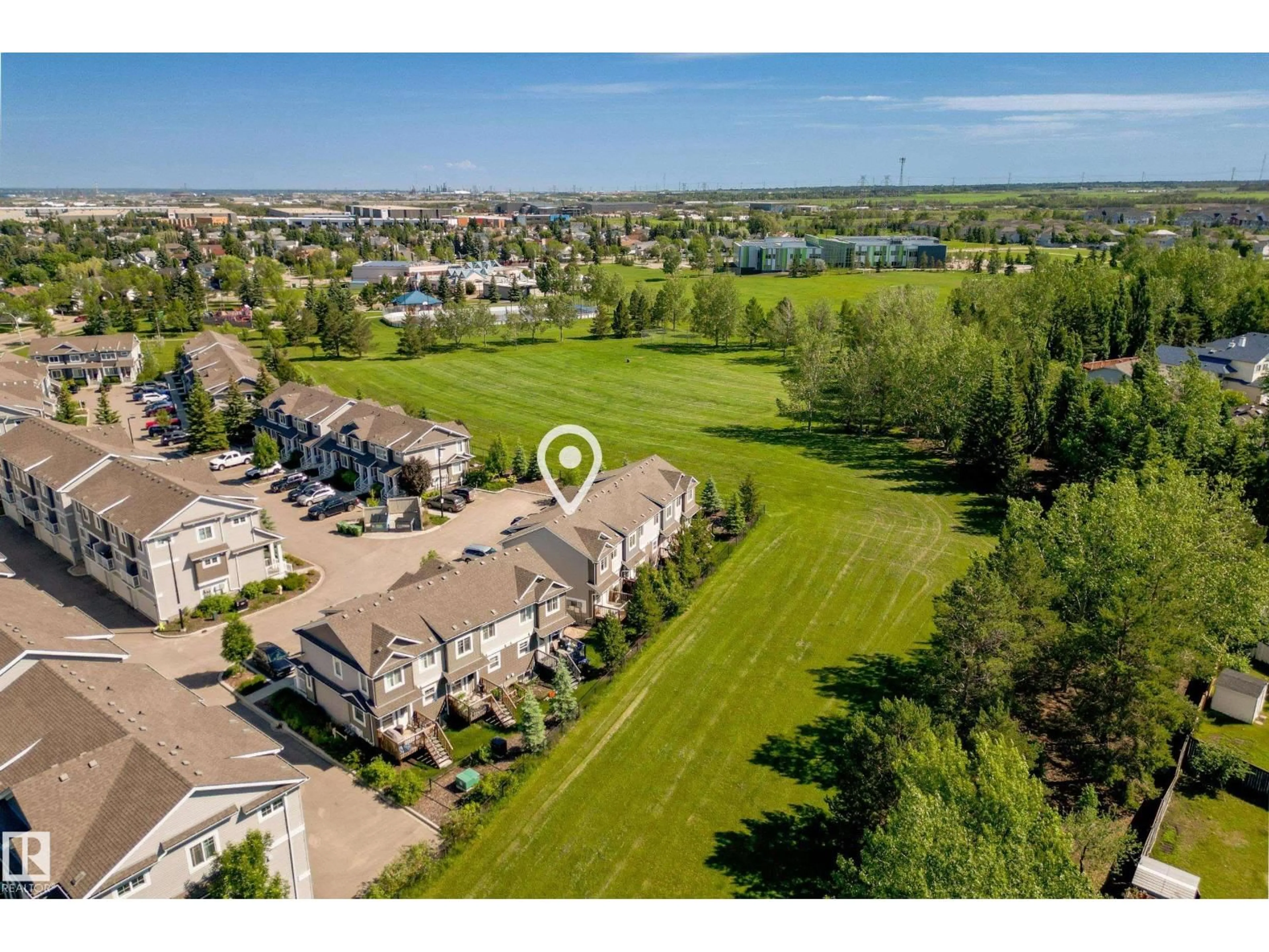 A pic from outside/outdoor area/front of a property/back of a property/a pic from drone, water/lake/river/ocean view for #11 - 4205 30 ST, Edmonton Alberta T6T2G9