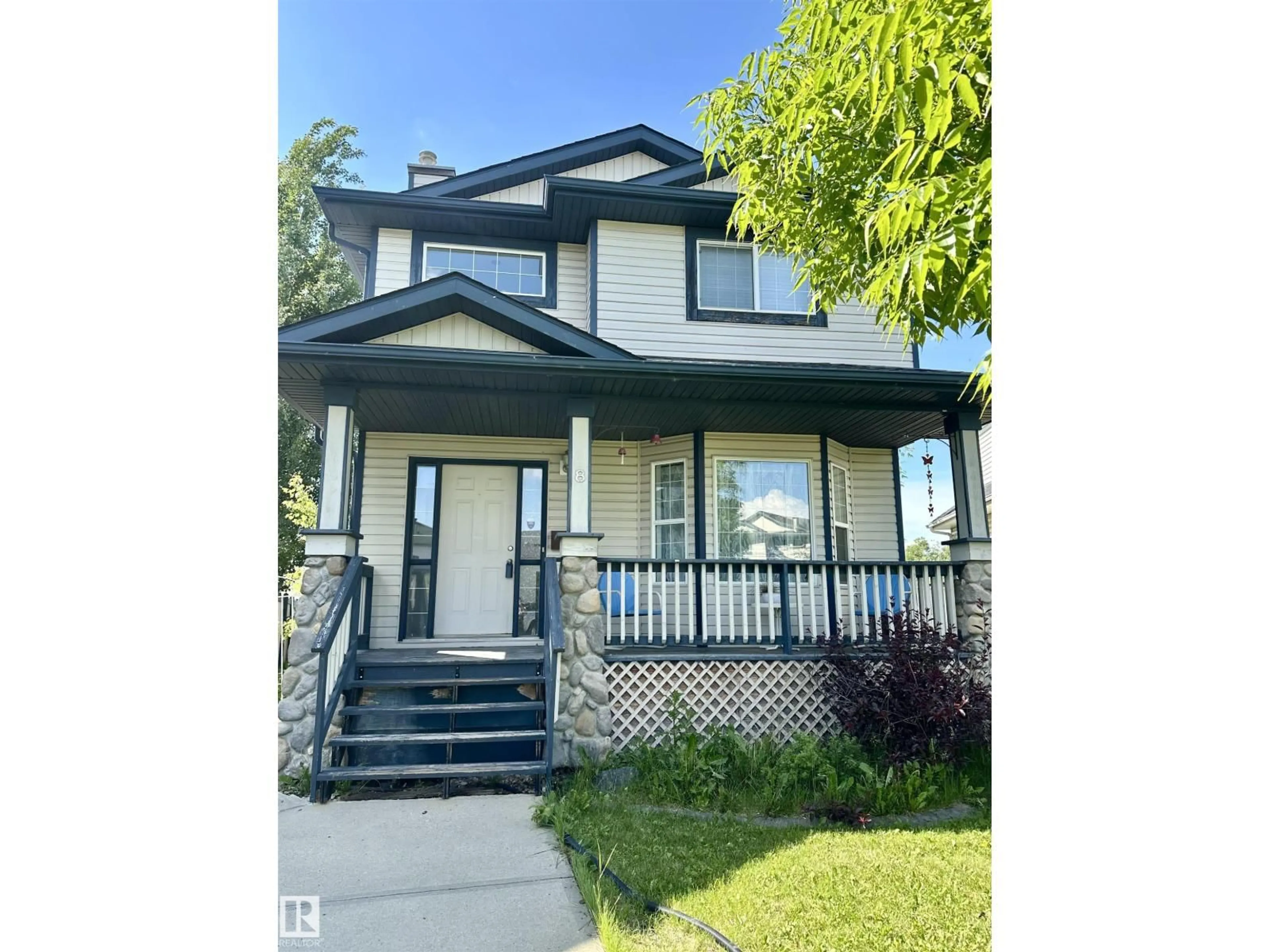 Home with vinyl exterior material, street for 8 CRAIGEN, Leduc Alberta T9E8C8