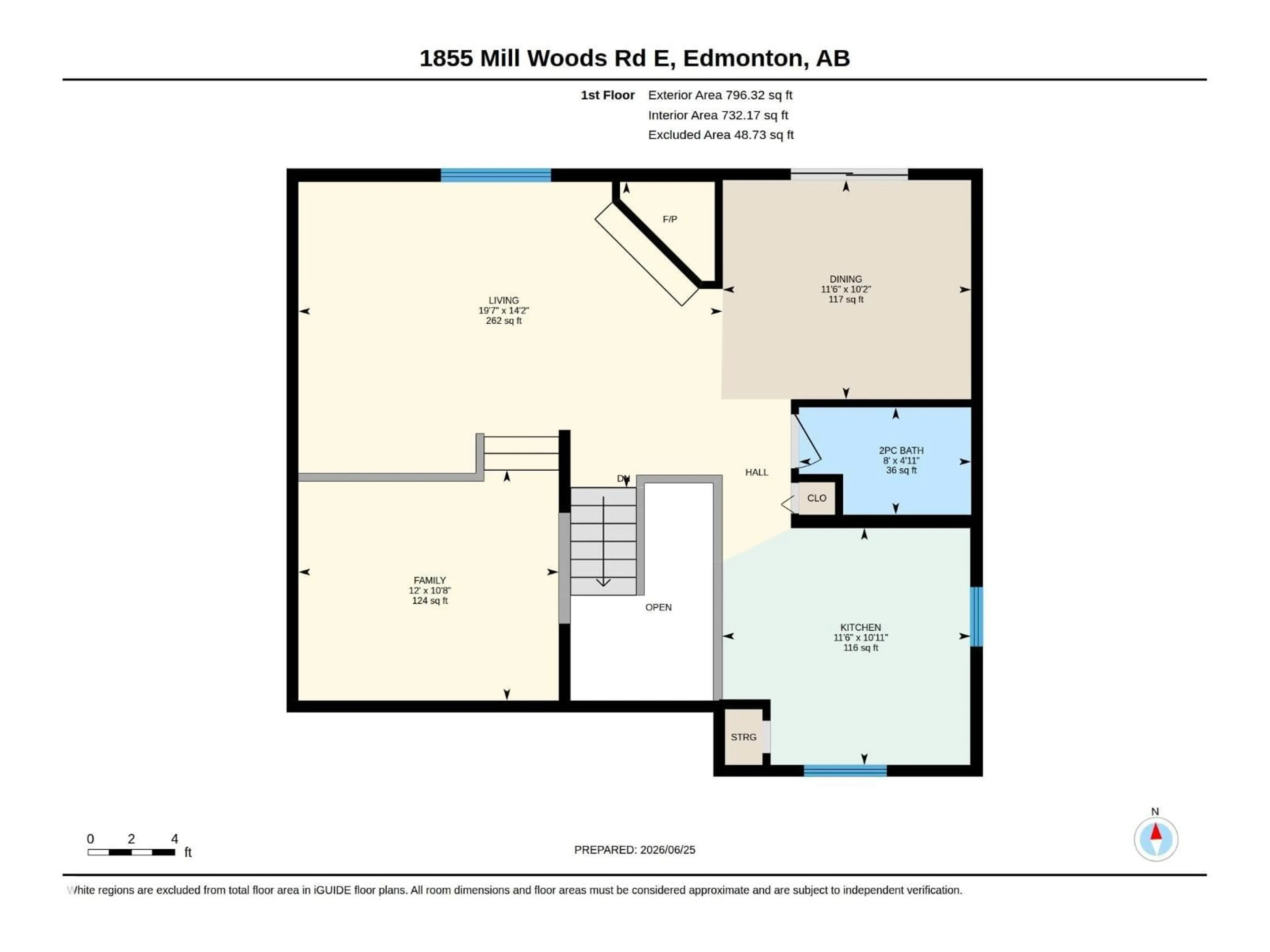 Floor plan for NW - 1855 MILL WOODS RD, Edmonton Alberta T6L6K2