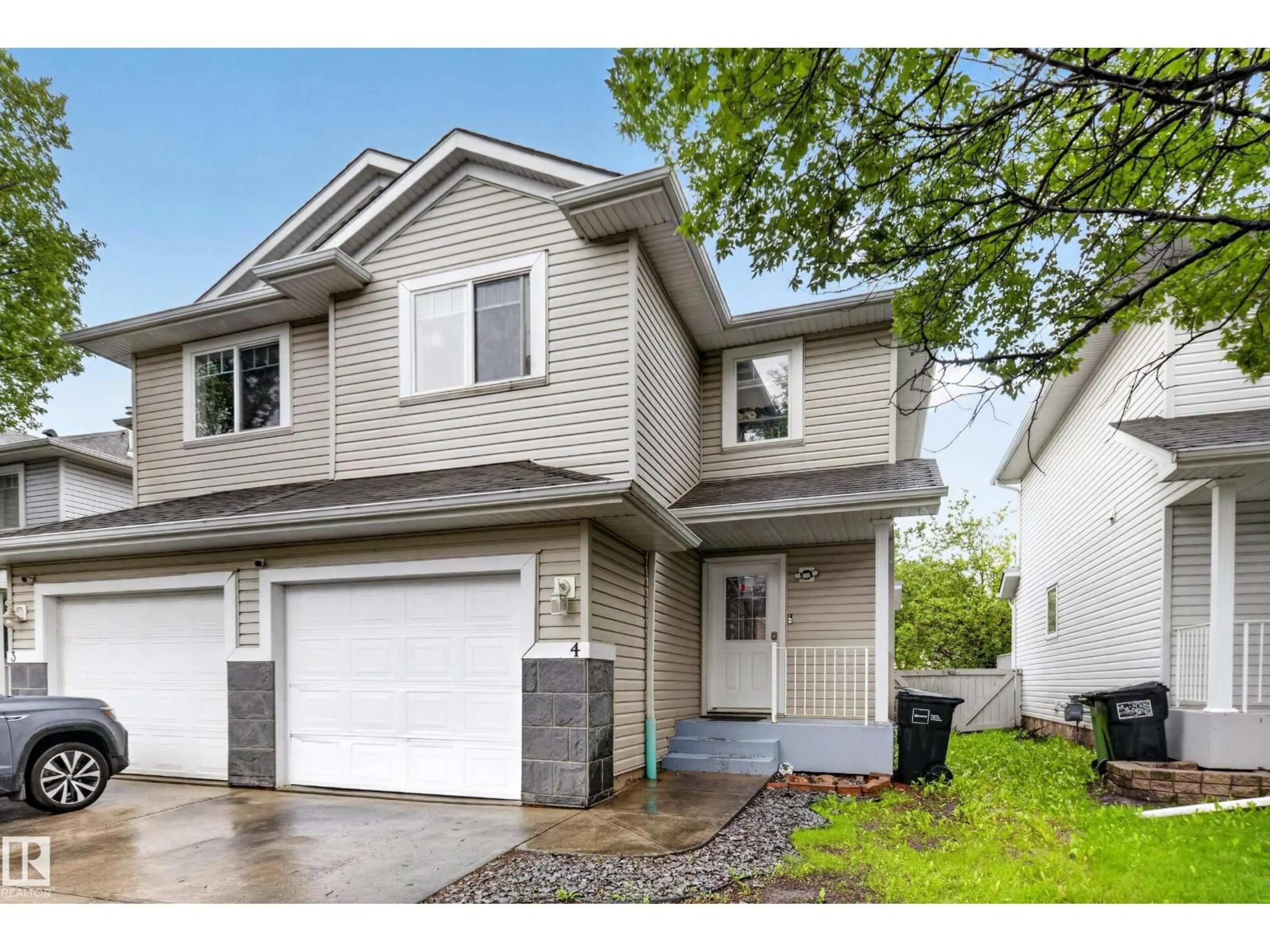 Home with vinyl exterior material, street for #4 - 4350 23 ST, Edmonton Alberta T6T1X8