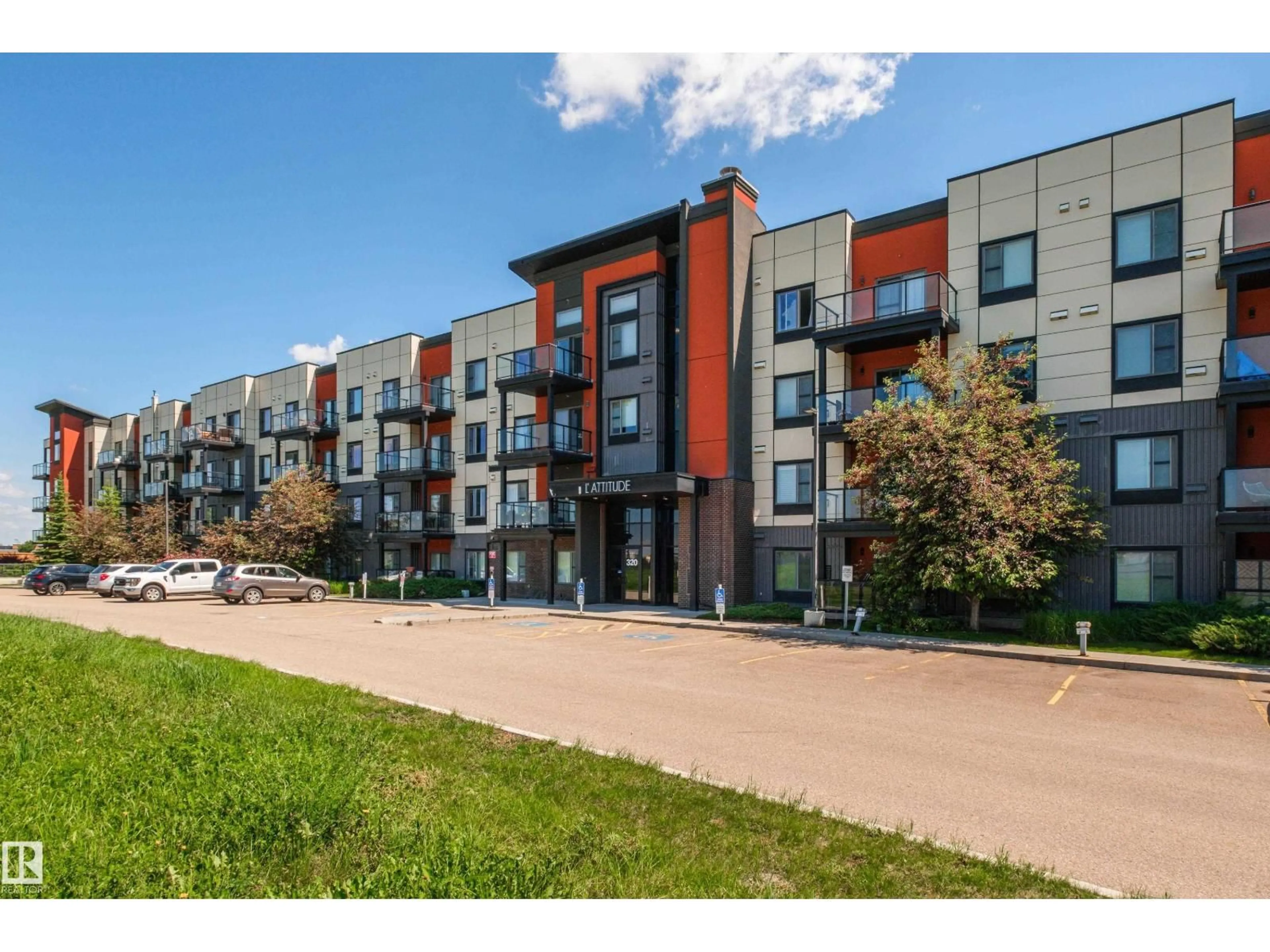 A pic from outside/outdoor area/front of a property/back of a property/a pic from drone, street for 320 - 323 AMBLESIDE LINK, Edmonton Alberta T6W2Z9