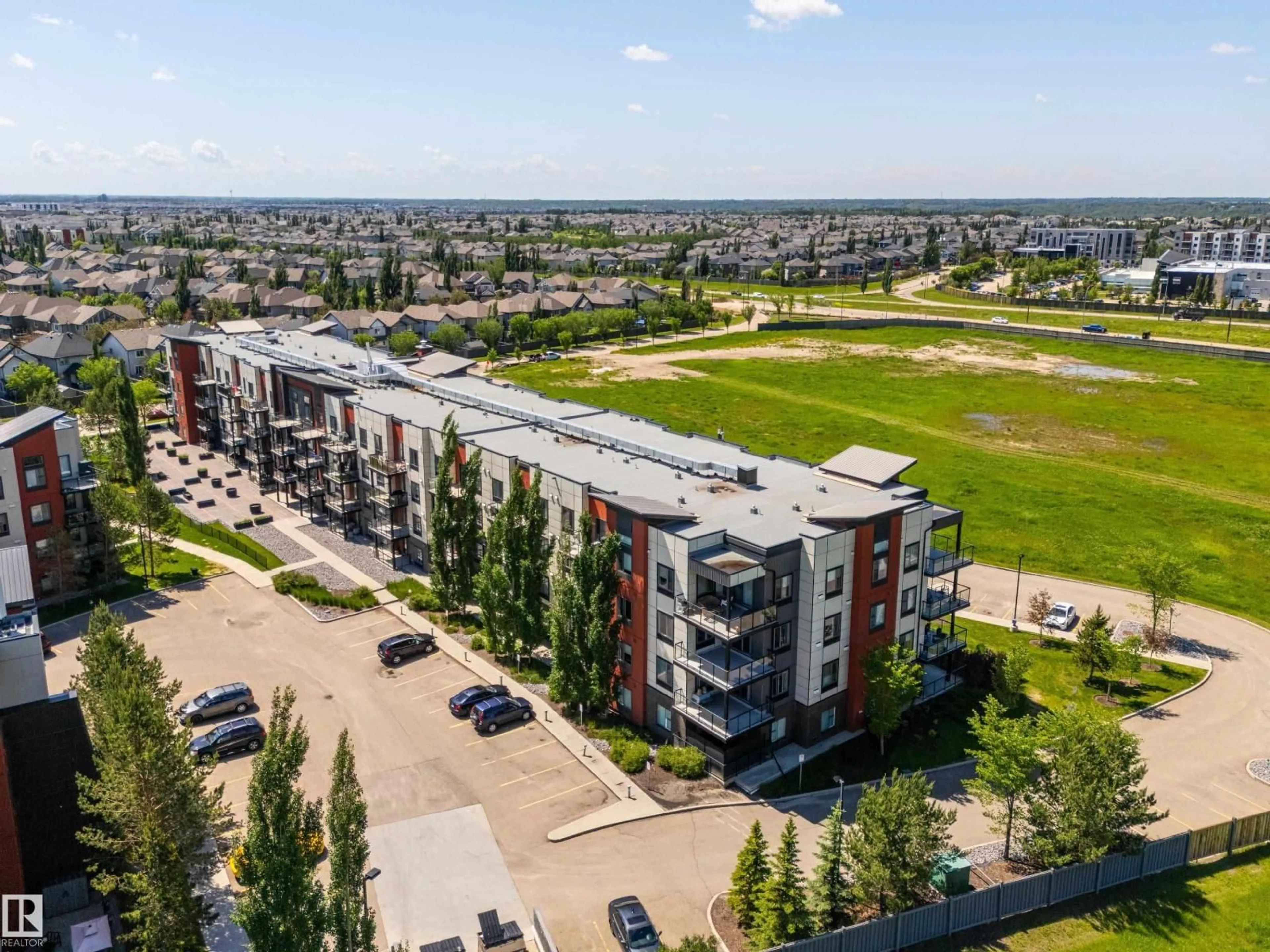 A pic from outside/outdoor area/front of a property/back of a property/a pic from drone, unknown for 320 - 323 AMBLESIDE LINK, Edmonton Alberta T6W2Z9