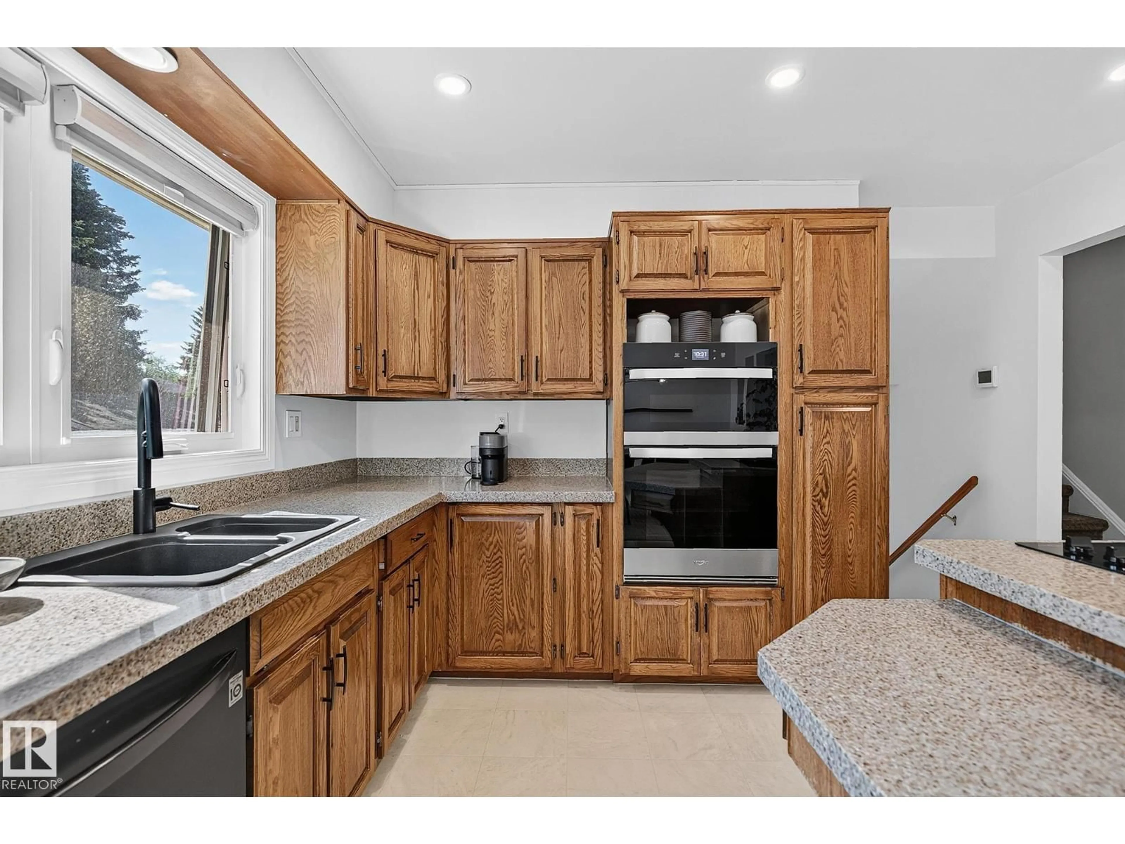 Standard kitchen, ceramic/tile floor for 7707 156 ST, Edmonton Alberta T5R1X6