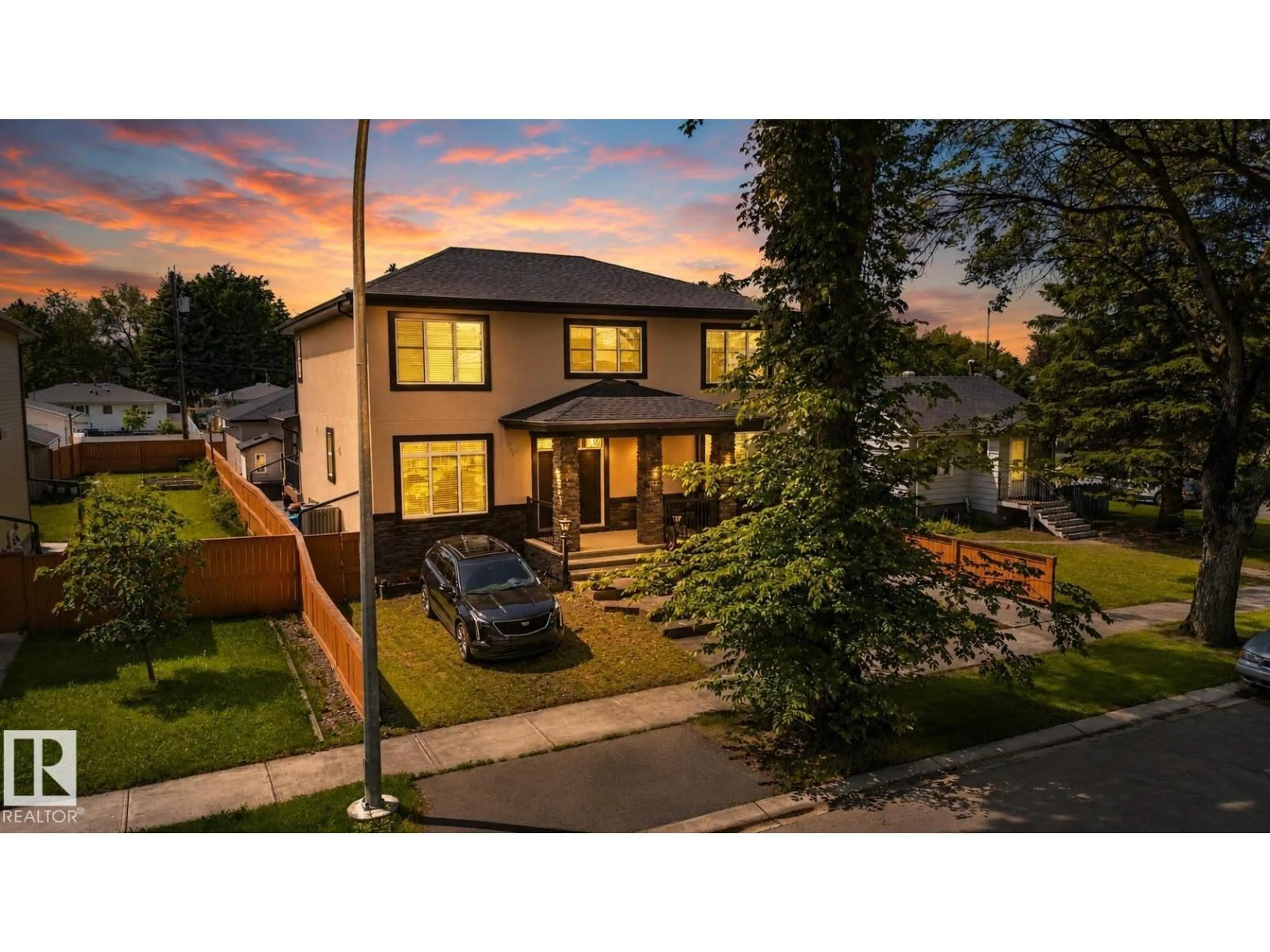 A pic from outside/outdoor area/front of a property/back of a property/a pic from drone, street for 9746 153 ST, Edmonton Alberta T5P2A5