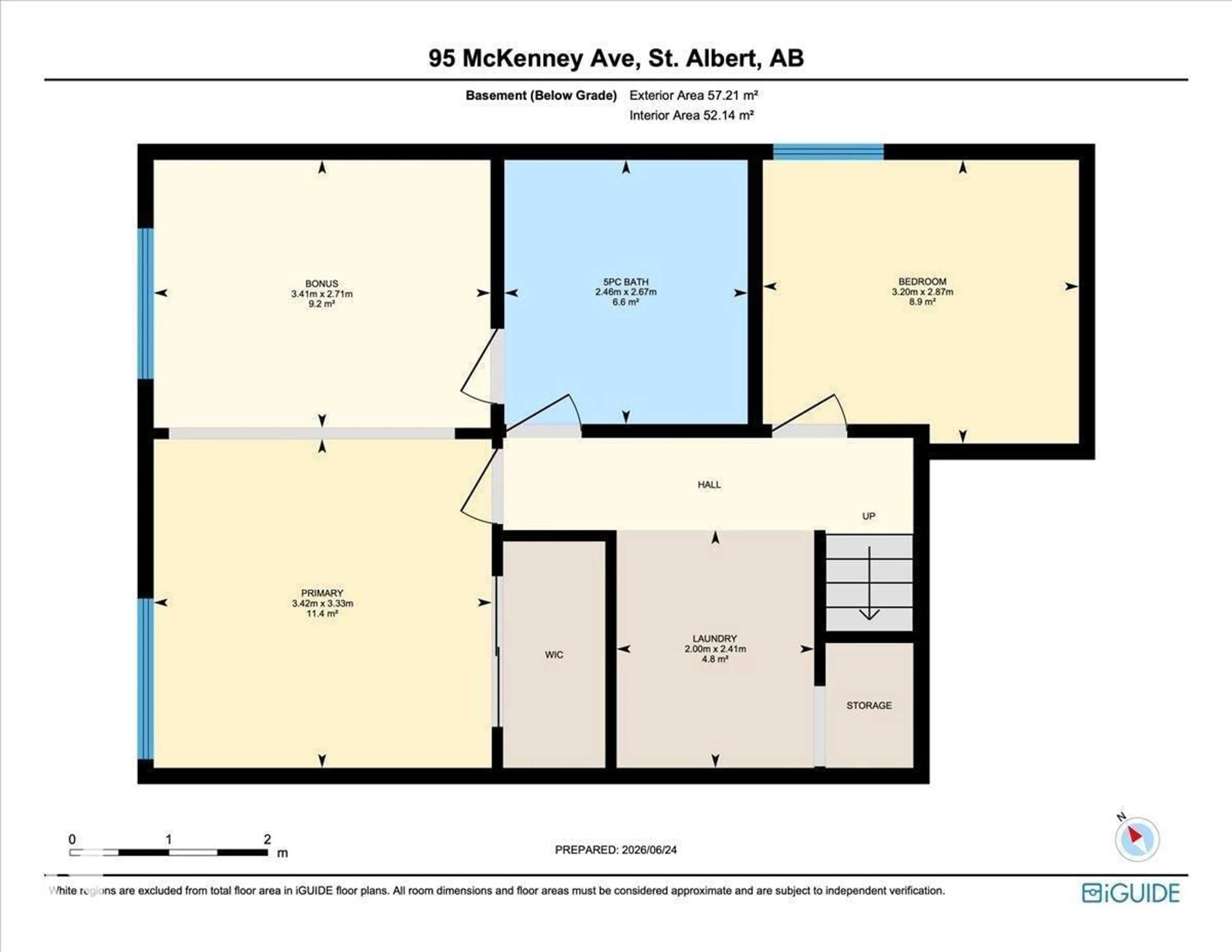 Floor plan for 95 - 118 MCKENNEY AV, St. Albert Alberta T8N2Y2