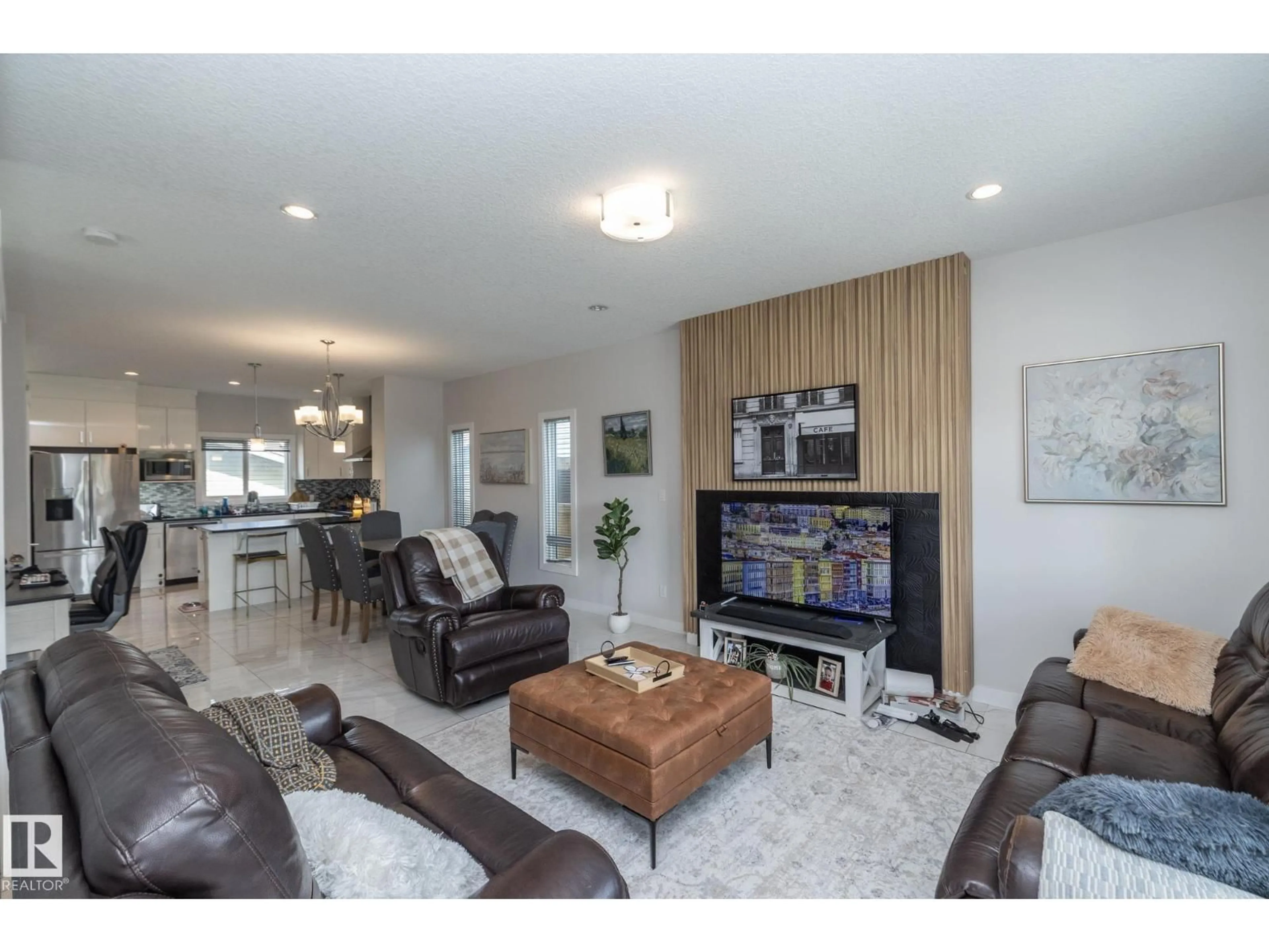 Living room with furniture, unknown for 3506 48 AV, Beaumont Alberta T4X2C4