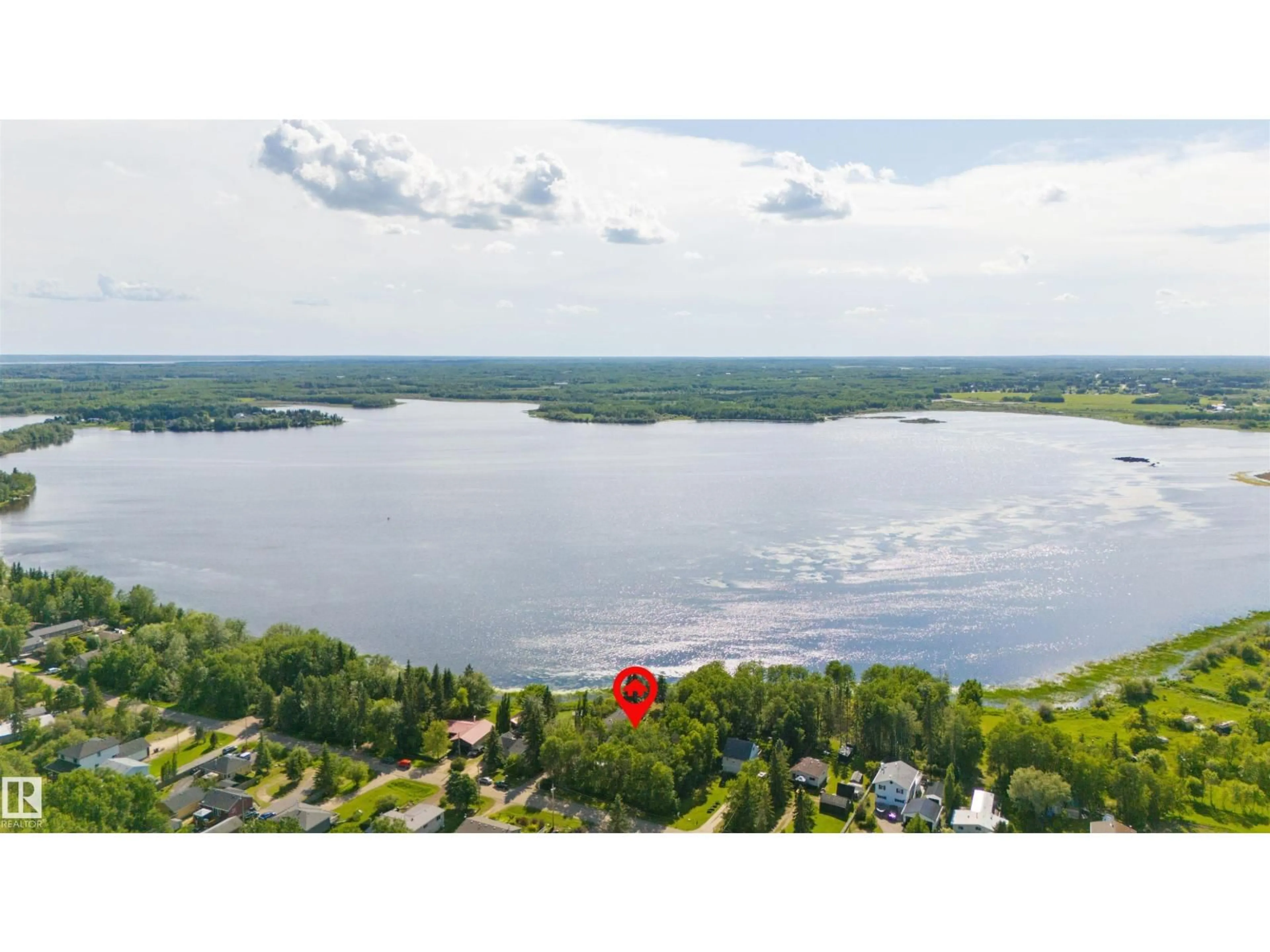 A pic from outside/outdoor area/front of a property/back of a property/a pic from drone, water/lake/river/ocean view for 52343 - 24 RGE ROAD 211, Rural Strathcona County Alberta T8G1A6