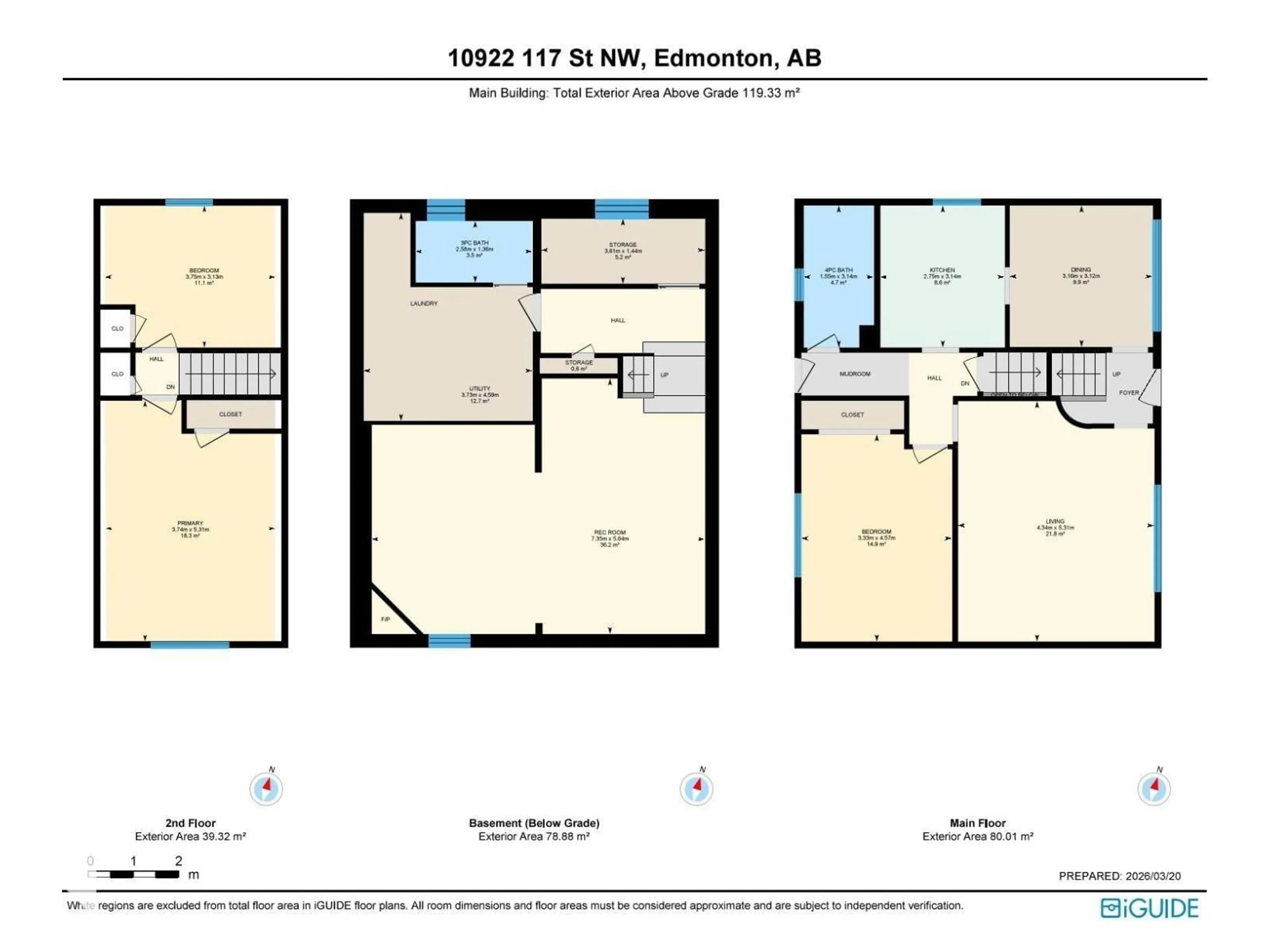 Floor plan for NW - 10922 117 ST, Edmonton Alberta T5N3N6