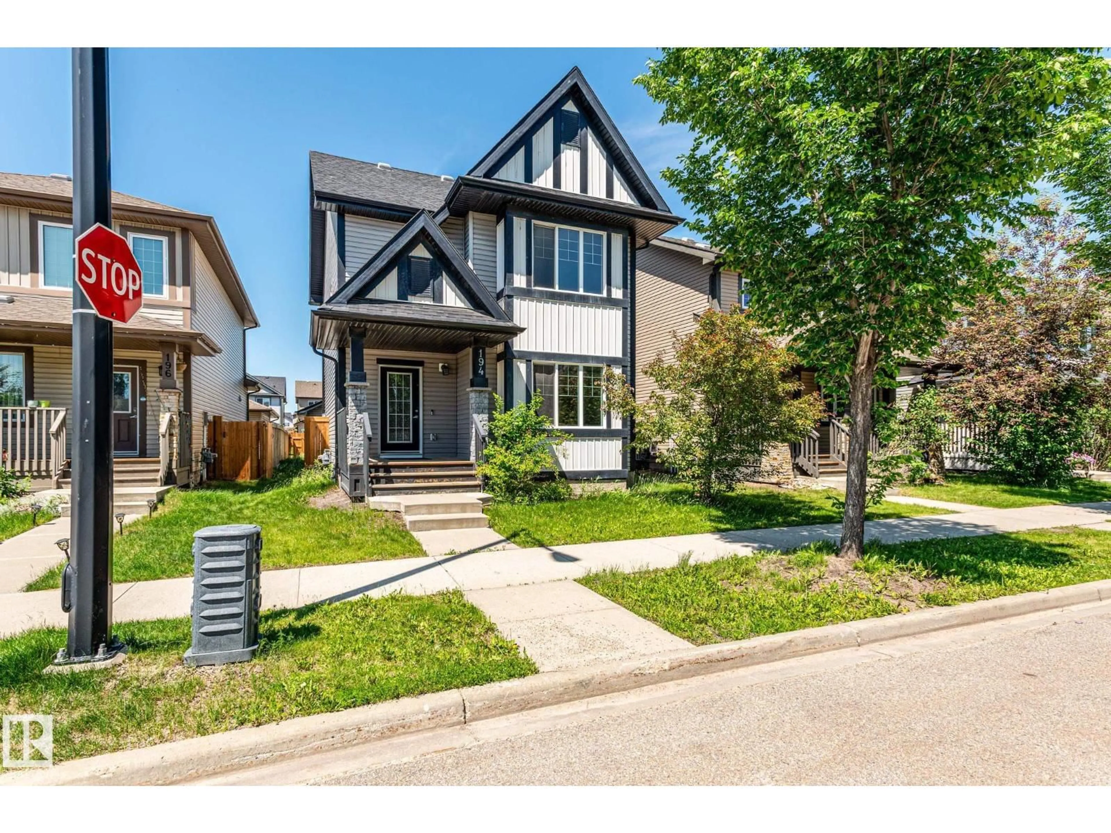 Home with brick exterior material, street for 194 ALLARD LINK, Edmonton Alberta T6W2J2
