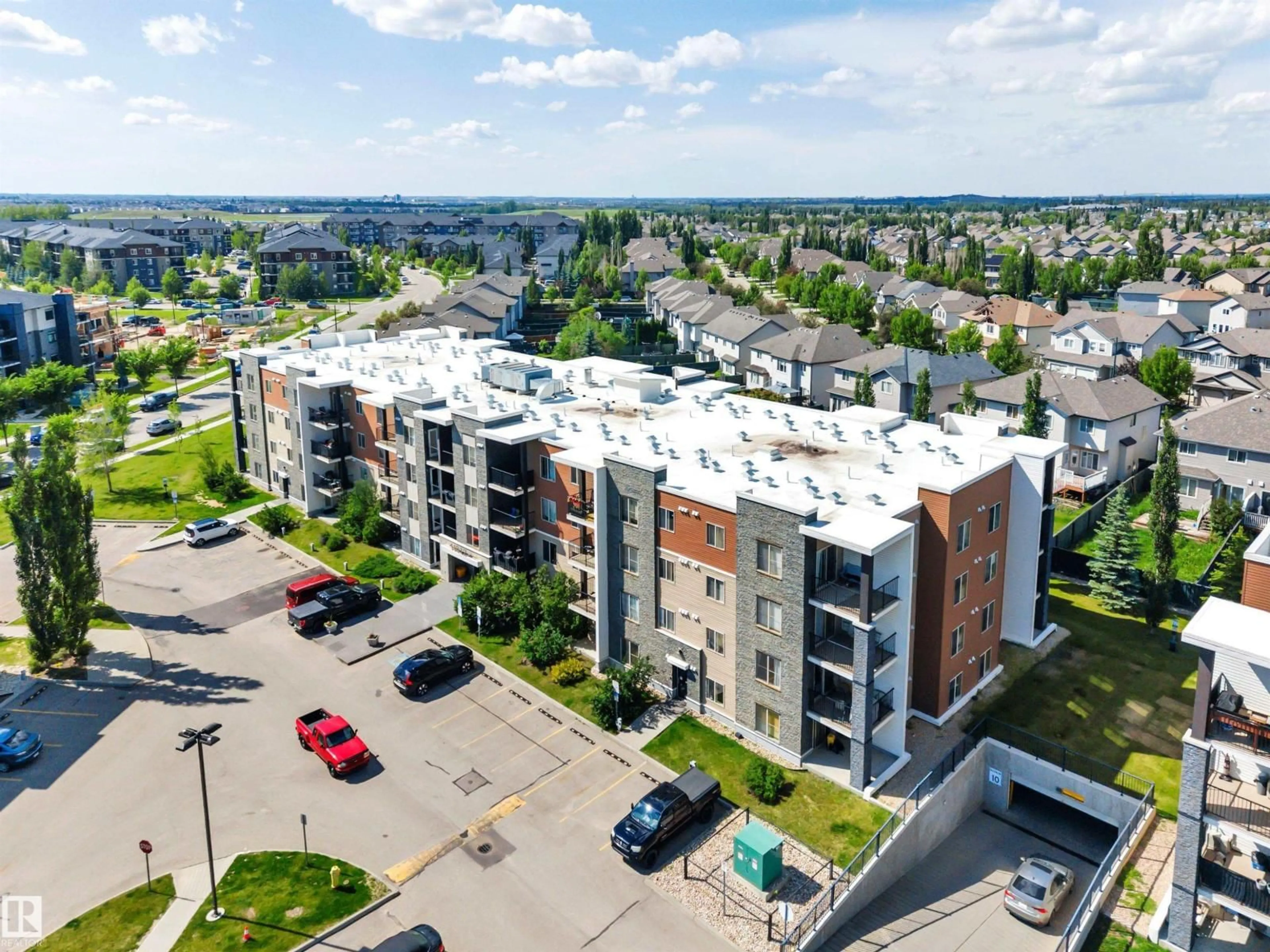 A pic from outside/outdoor area/front of a property/back of a property/a pic from drone, unknown for #402 - 11812 22 AV, Edmonton Alberta T6W2A2