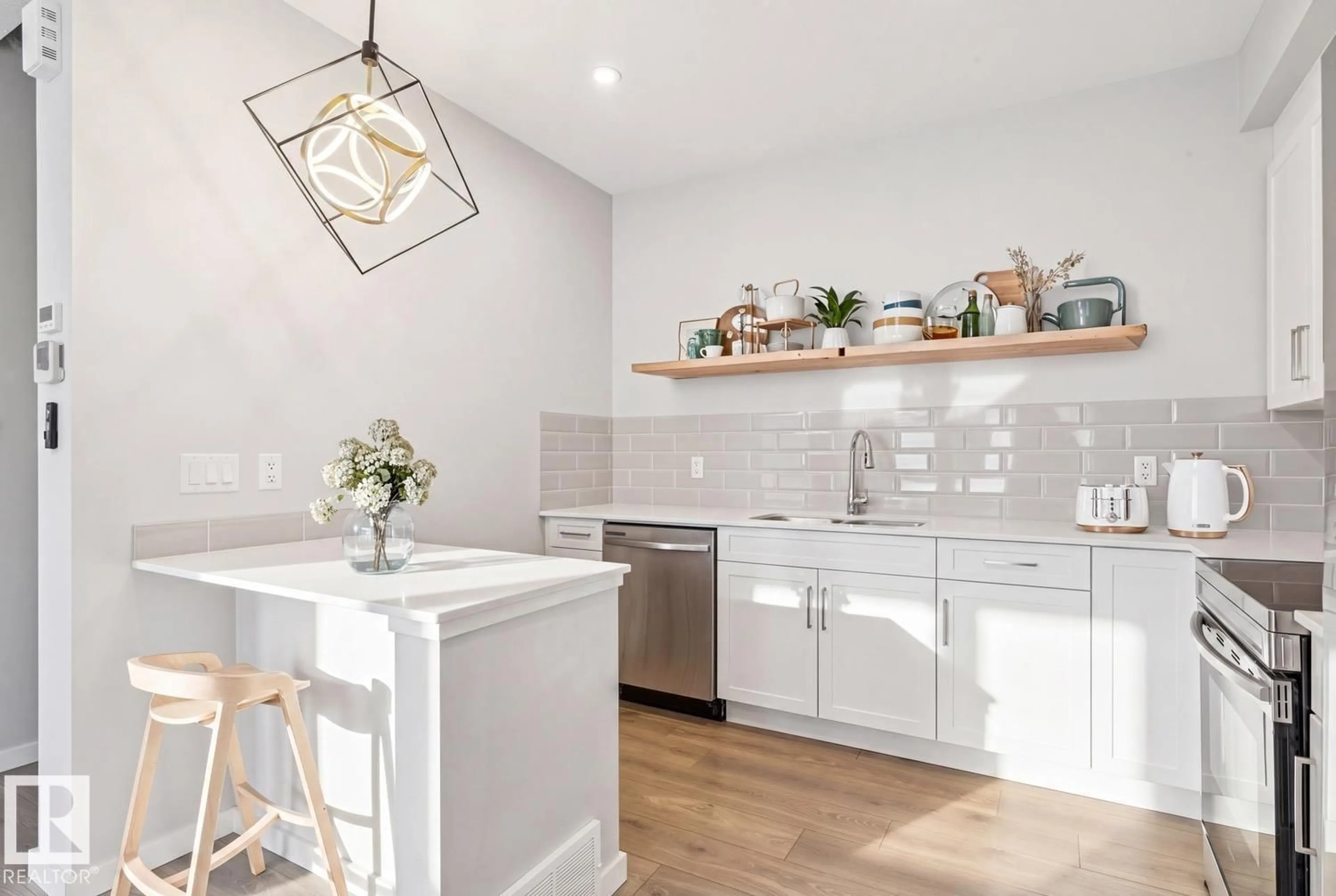 Open concept kitchen, ceramic/tile floor for #79 - 1304 RUTHERFORD RD, Edmonton Alberta T6W0B4