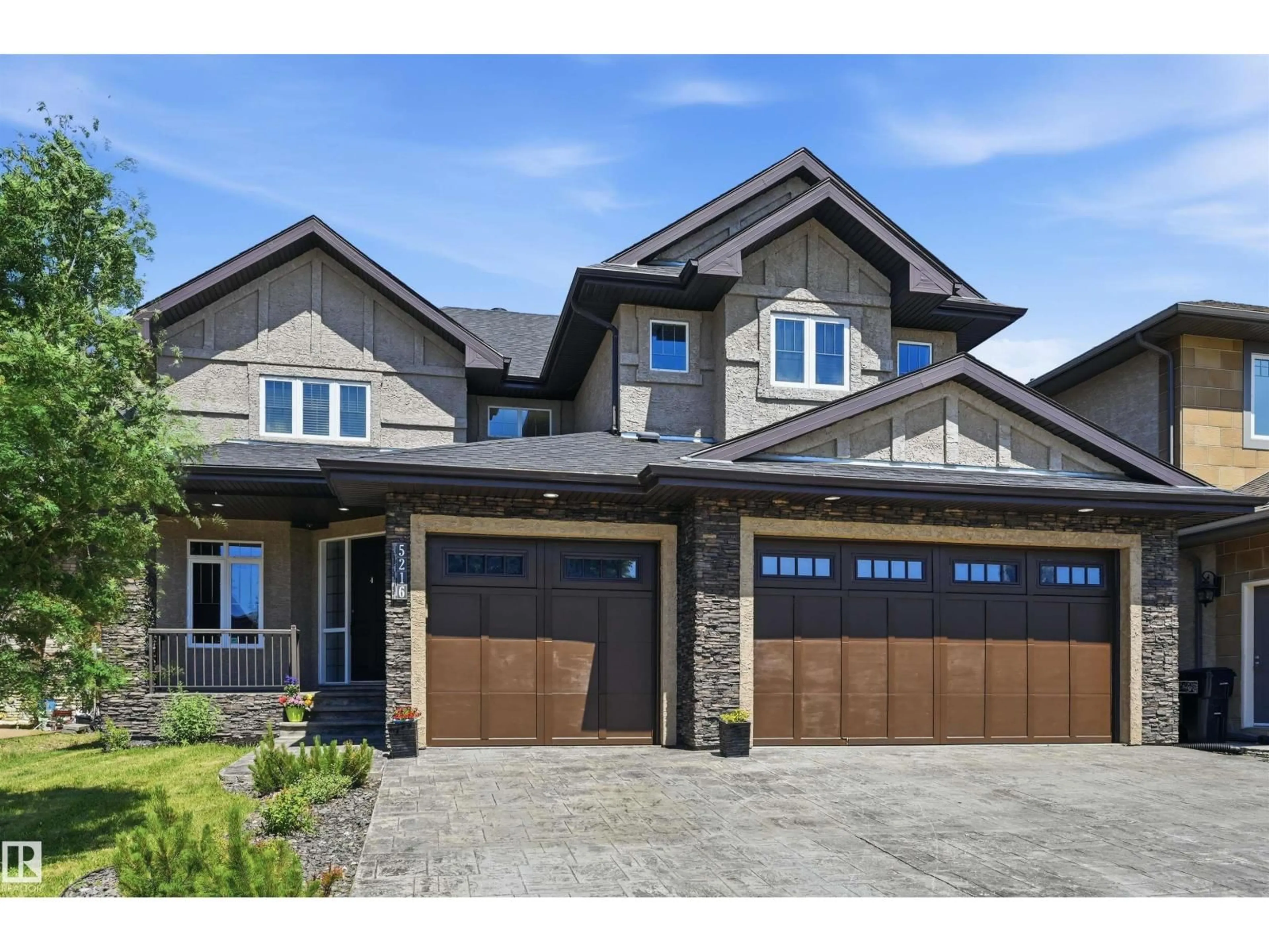 Home with brick exterior material, street for 5216 MULLEN CT, Edmonton Alberta T6R0R2