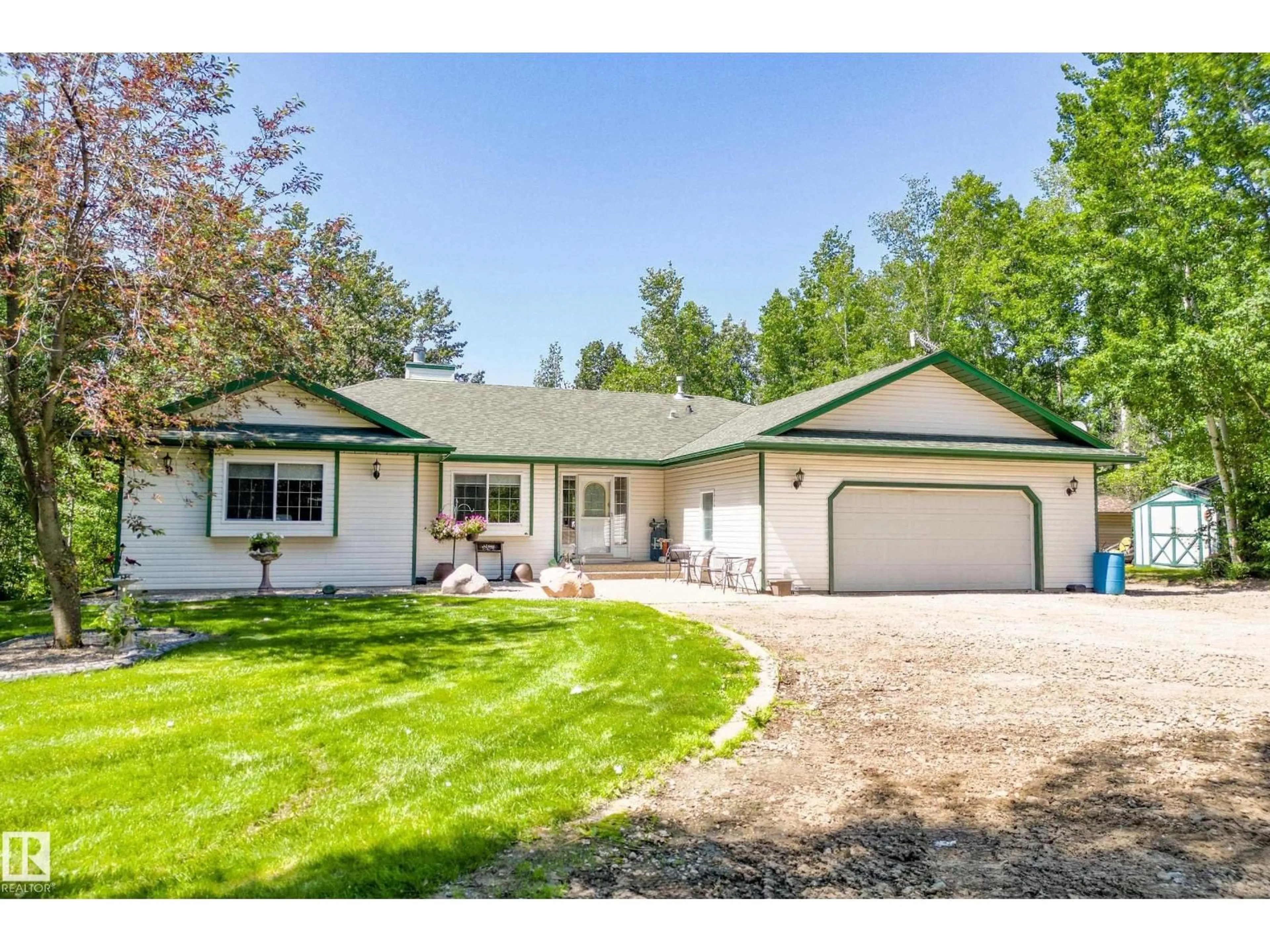 Home with vinyl exterior material, street for #2 - 27420 TWP ROAD 540, Rural Parkland County Alberta T7X3S7