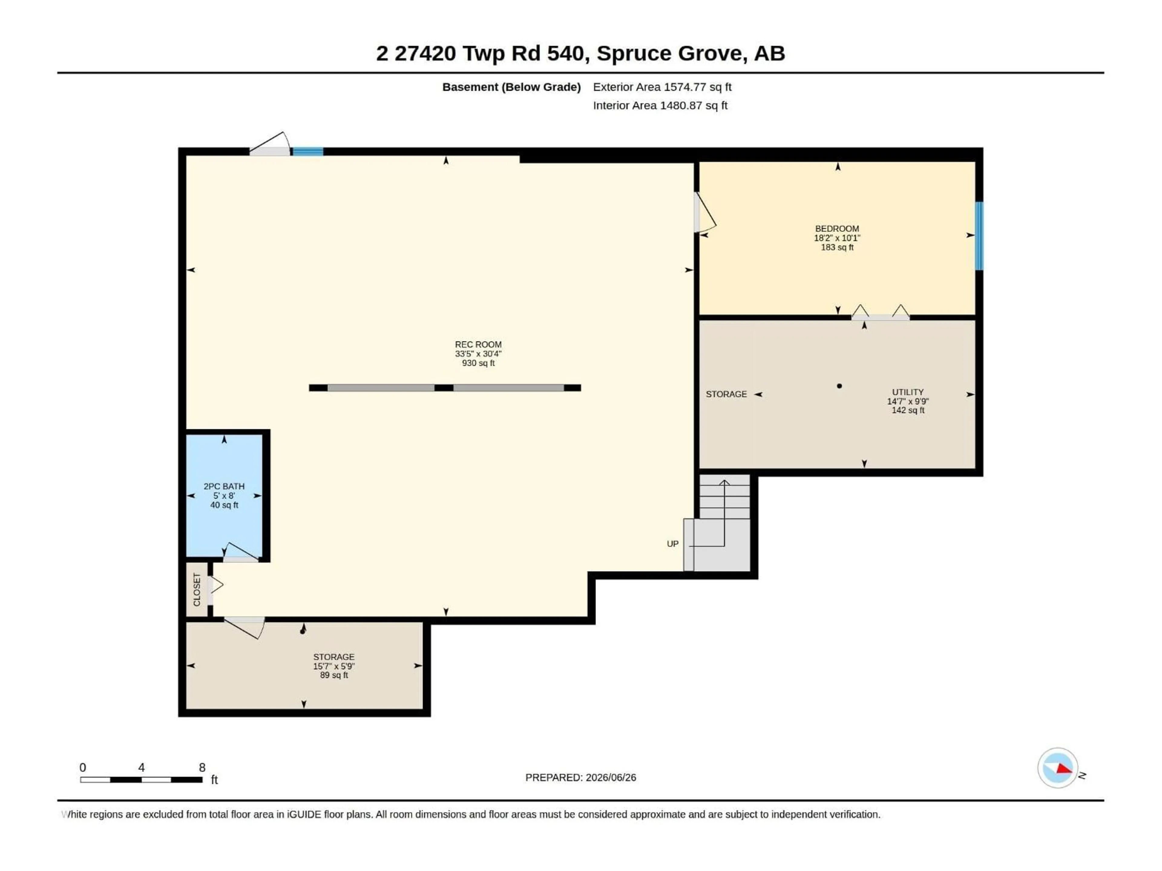 Floor plan for #2 - 27420 TWP ROAD 540, Rural Parkland County Alberta T7X3S7