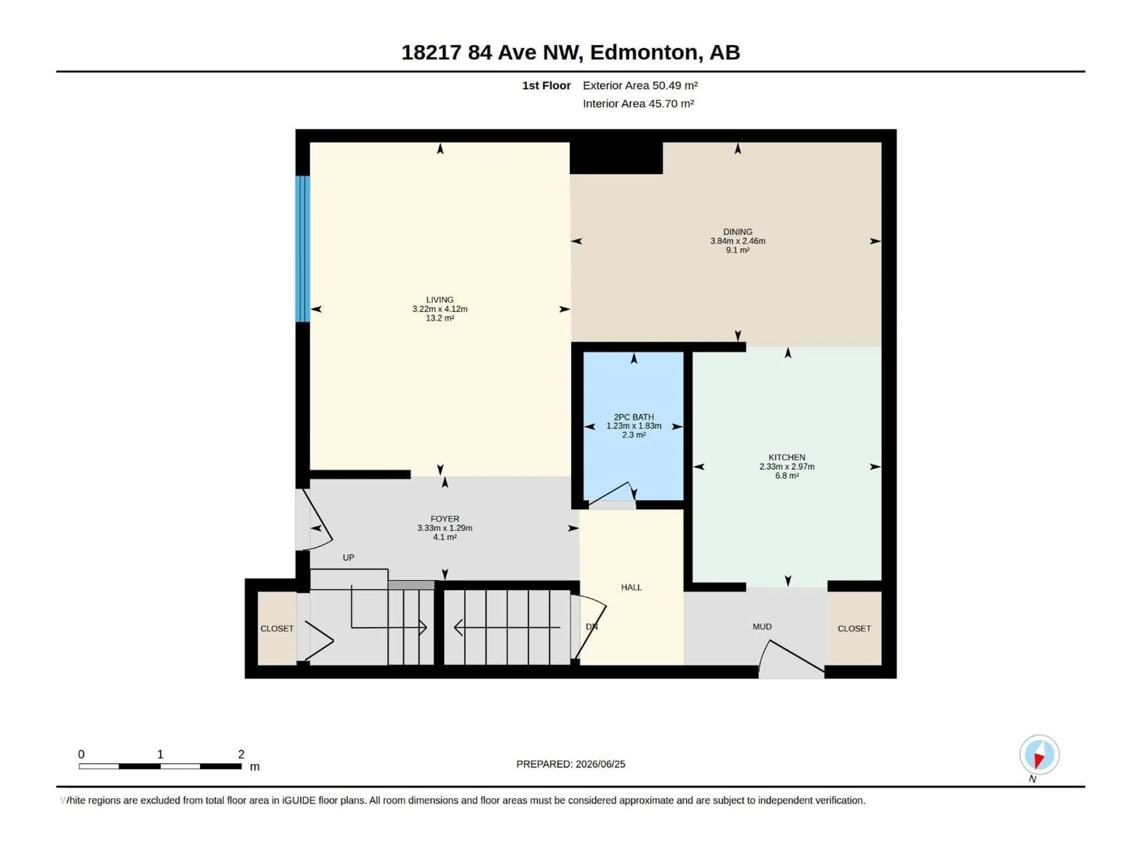 Floor plan for 18217 84 AV NW, Edmonton Alberta T5T1T7