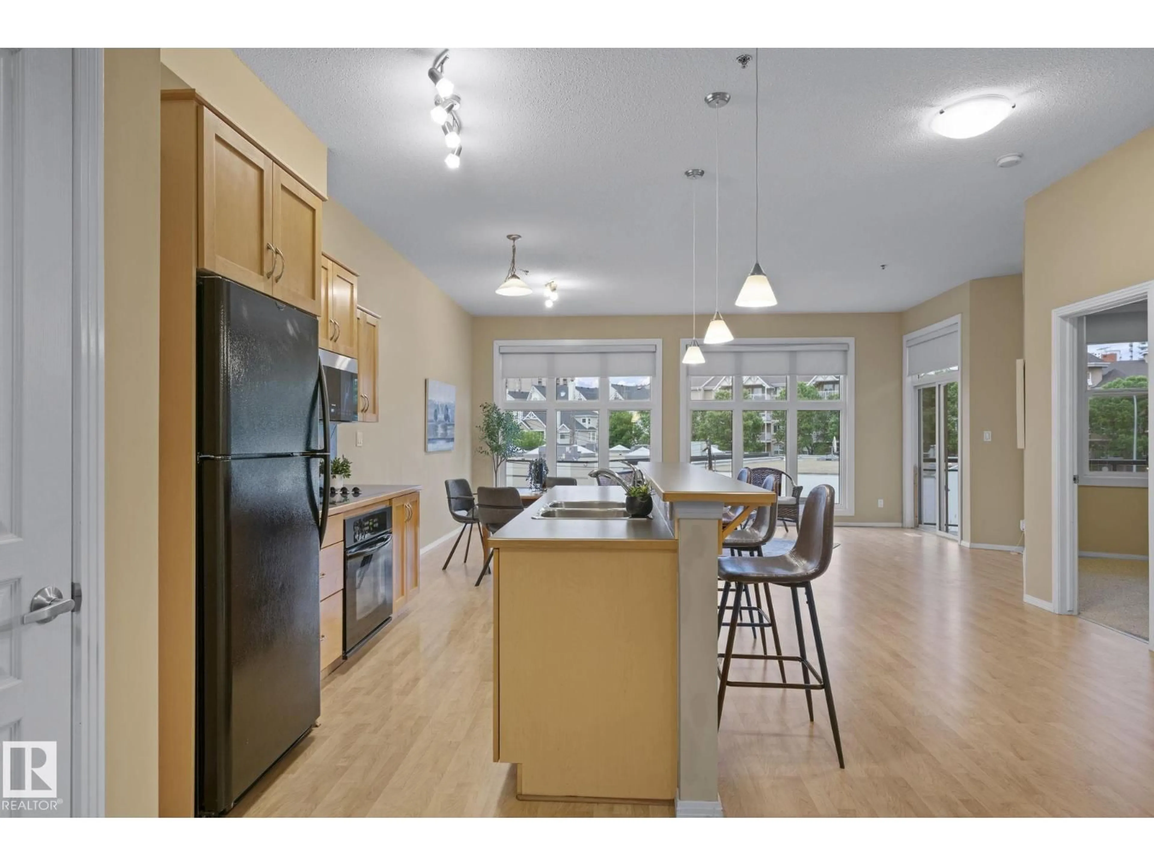 Open concept kitchen, unknown for #308 - 10147 112 ST NW, Edmonton Alberta T5K1M1