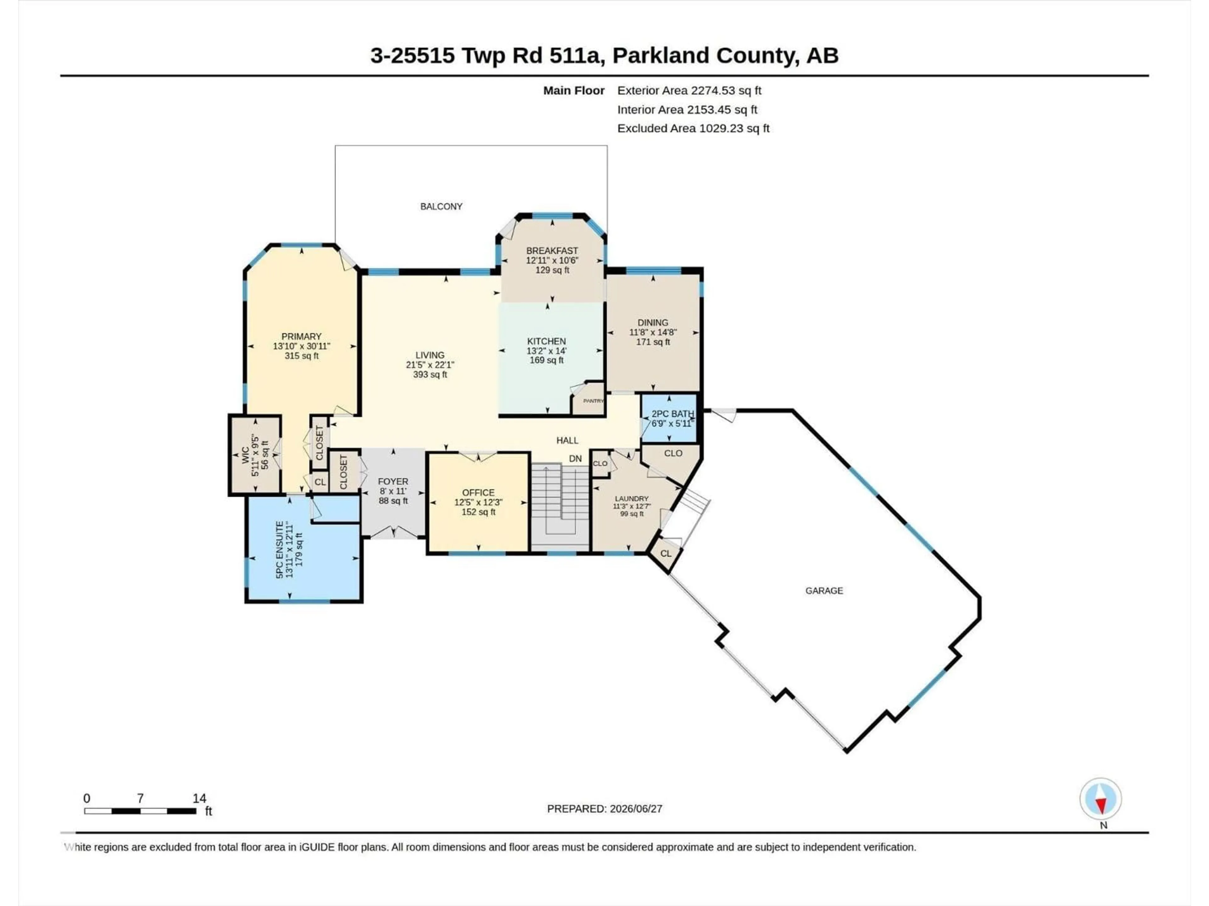 Floor plan for #3 - 25515 TWP ROAD 511 A, Rural Parkland County Alberta T7Y1A8