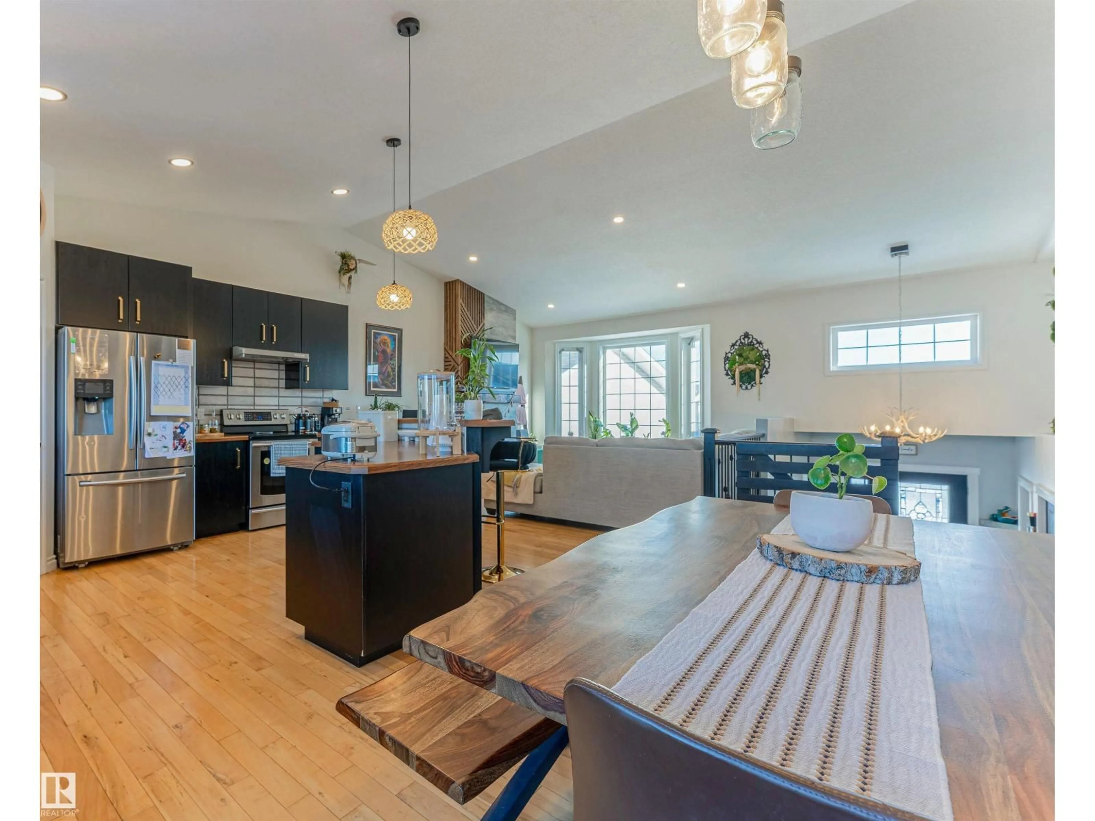 Open concept kitchen, wood/laminate floor for 4804 64 AV, Cold Lake Alberta T9M0A9