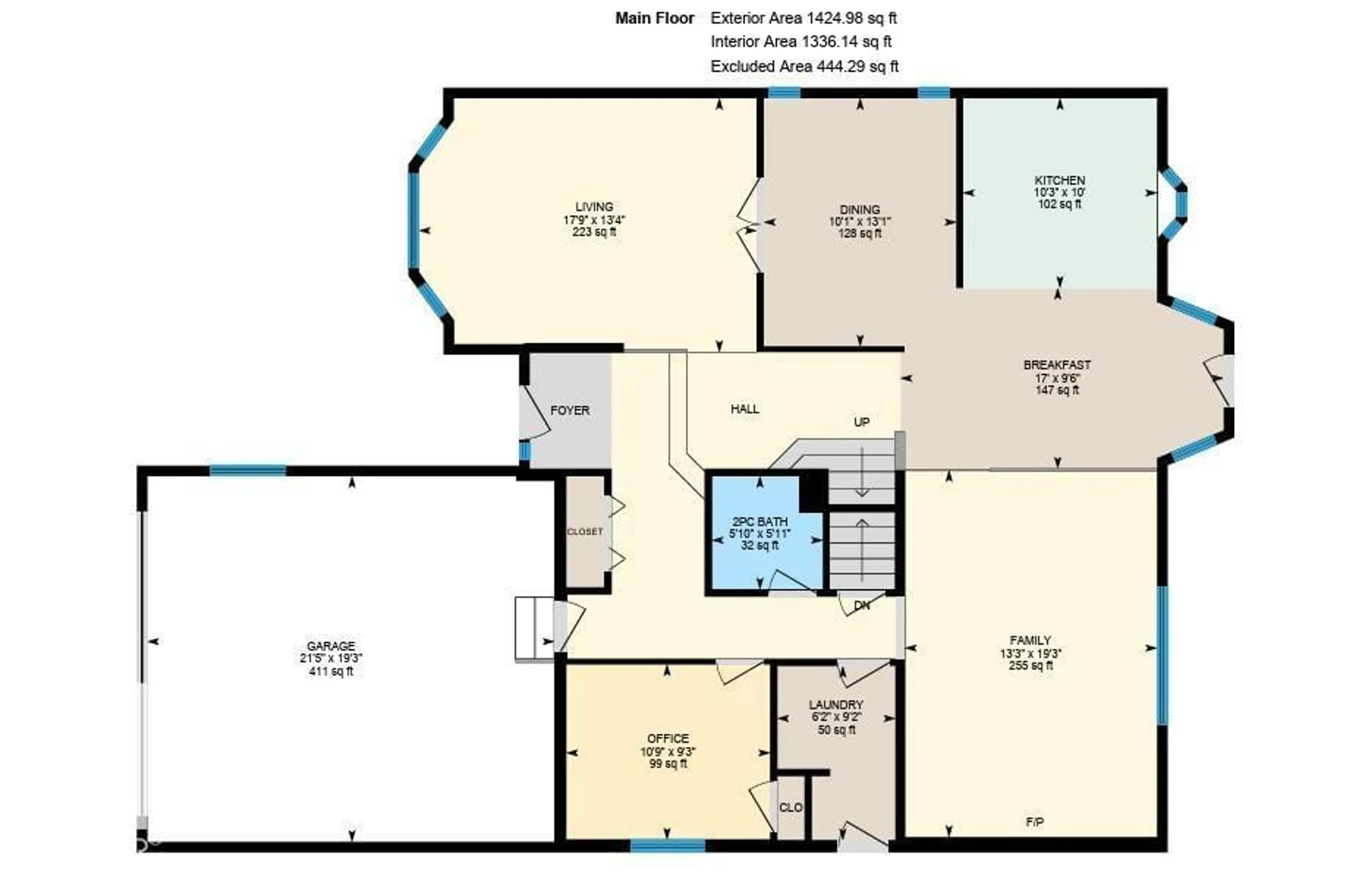 Floor plan for 11028 11 AV, Edmonton Alberta T6J6M9
