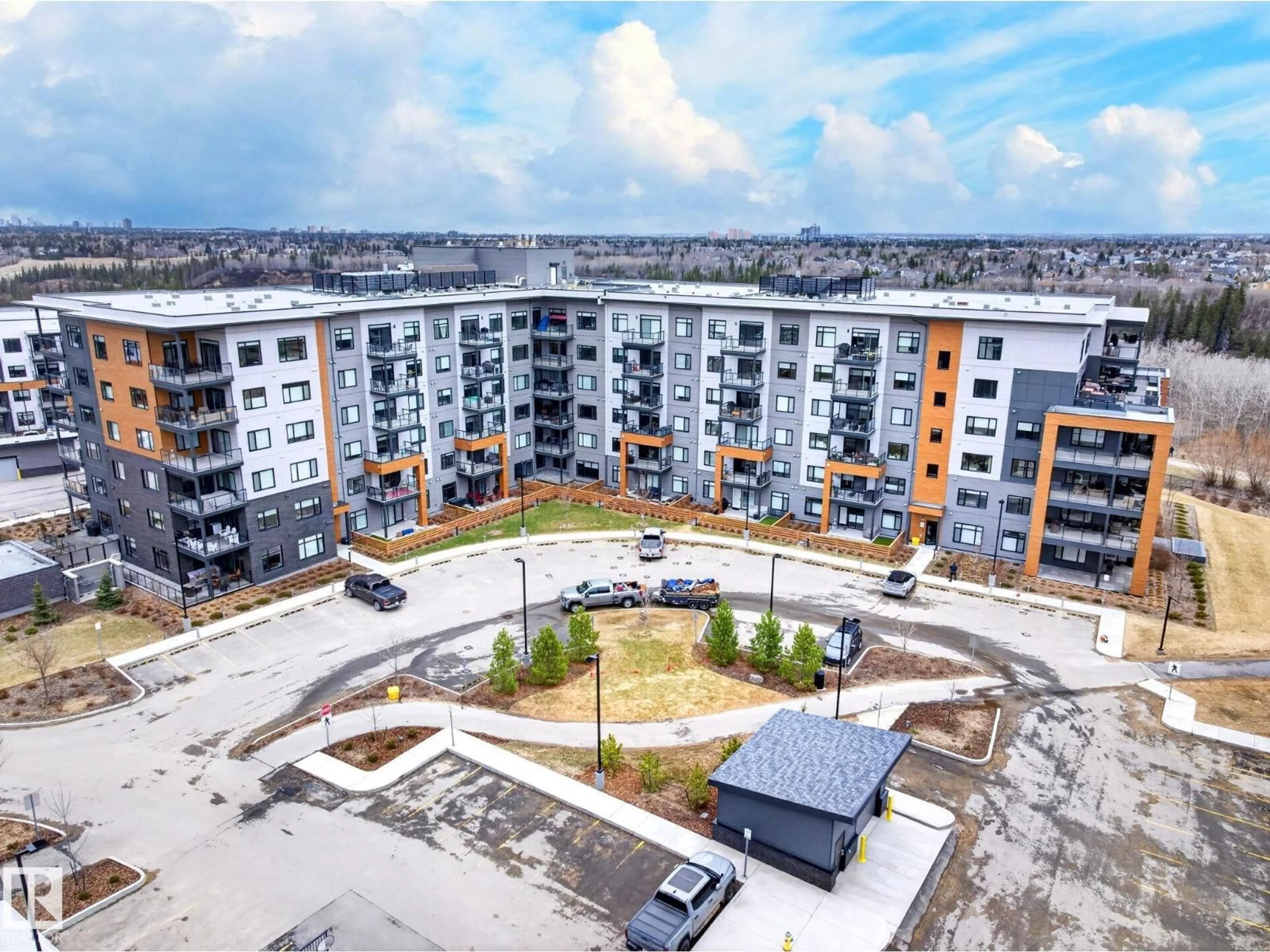 A pic from outside/outdoor area/front of a property/back of a property/a pic from drone, building for #311 - 7463 MAY CM, Edmonton Alberta T6R0X1
