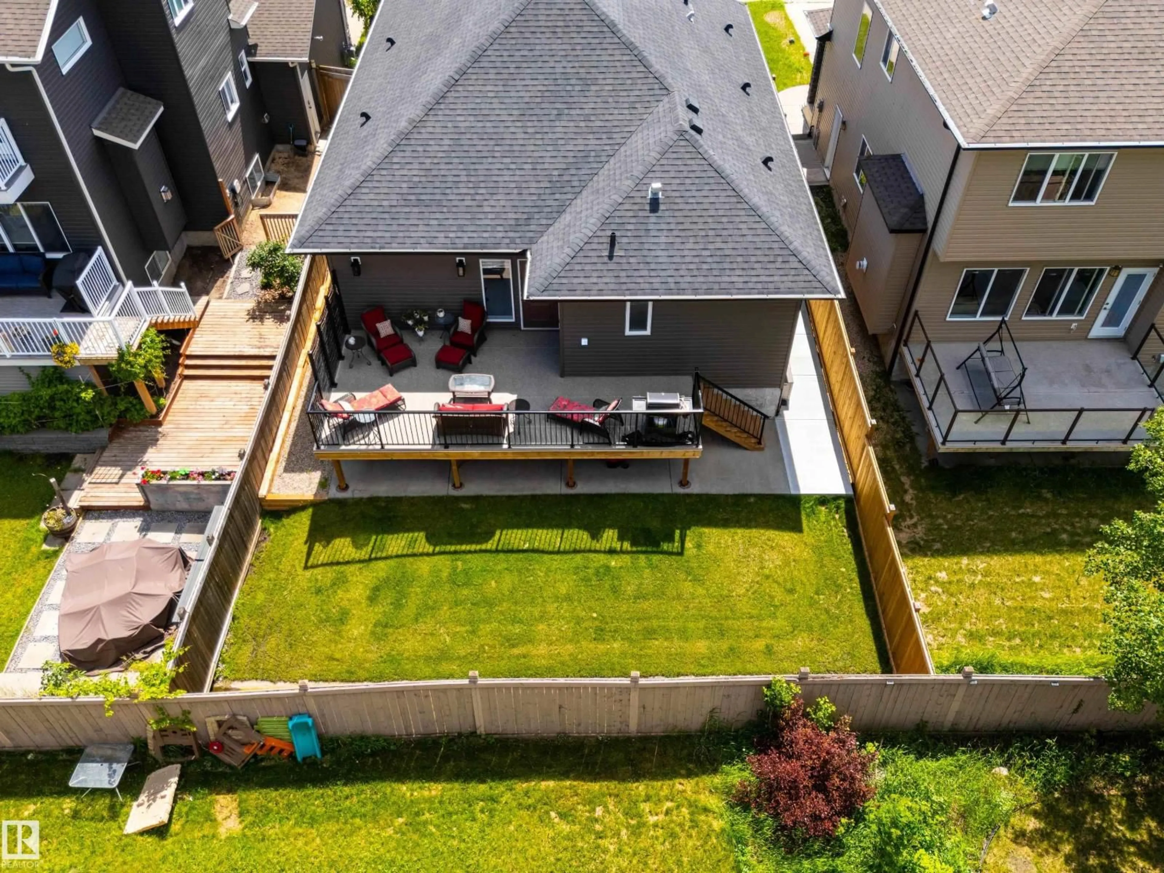 A pic from outside/outdoor area/front of a property/back of a property/a pic from drone, street for 18 LAKEVISTA PT, Beaumont Alberta T4X0J2
