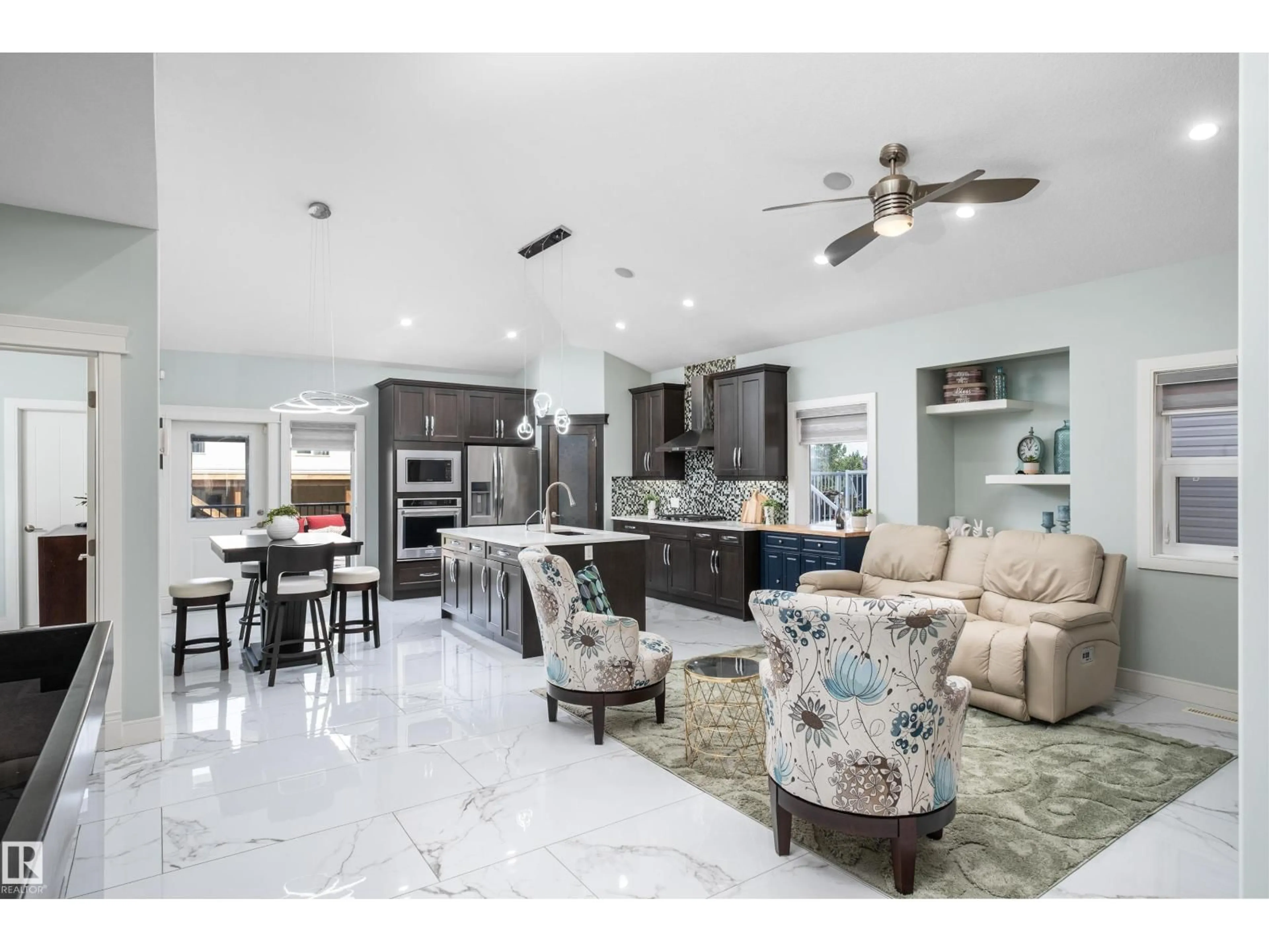 Open concept kitchen, ceramic/tile floor for 18 LAKEVISTA PT, Beaumont Alberta T4X0J2