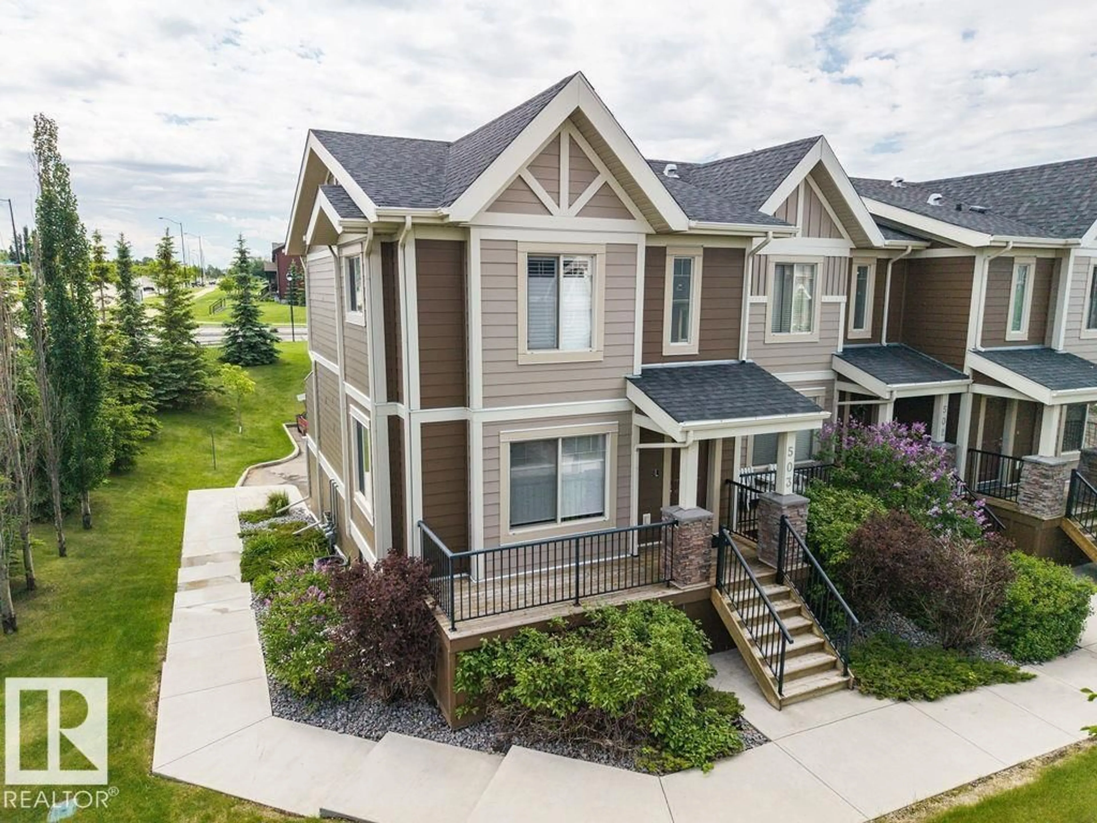 A pic from outside/outdoor area/front of a property/back of a property/a pic from drone, unknown for #503 - 401 PALISADES WAY, Sherwood Park Alberta T8H0R7