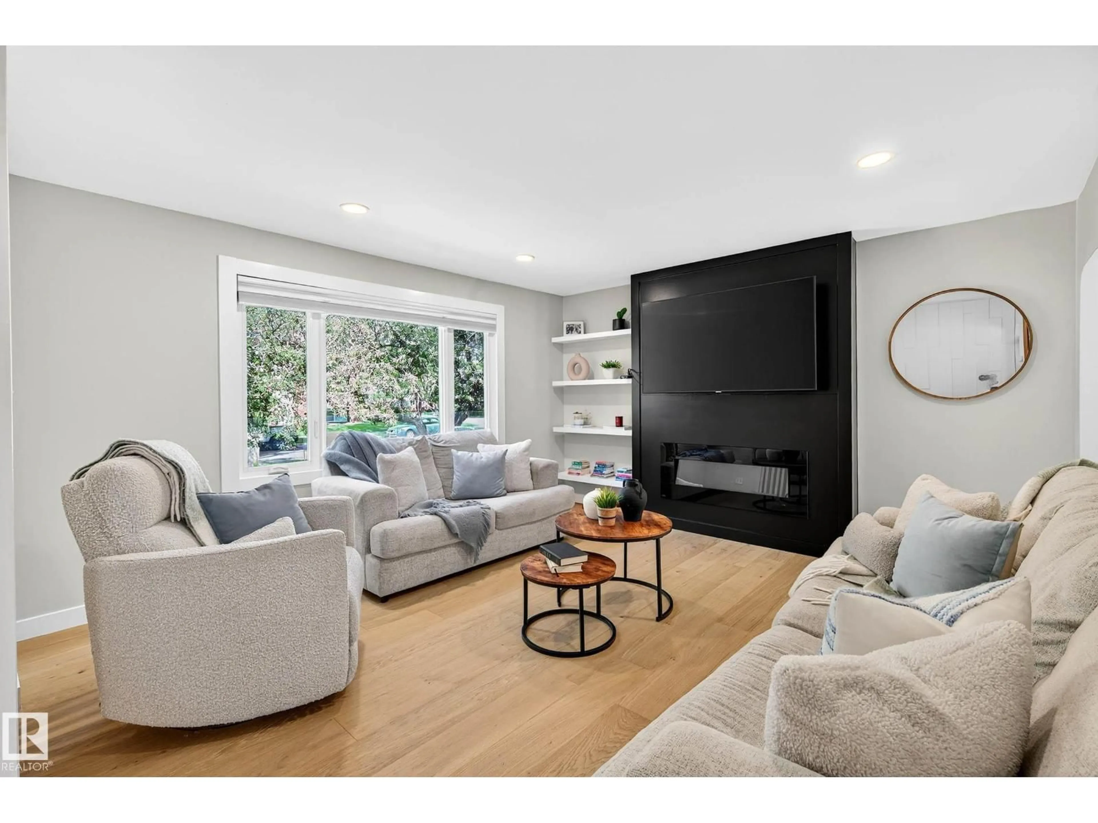 Living room with furniture, unknown for 10507 69 AV, Edmonton Alberta T6H2C5
