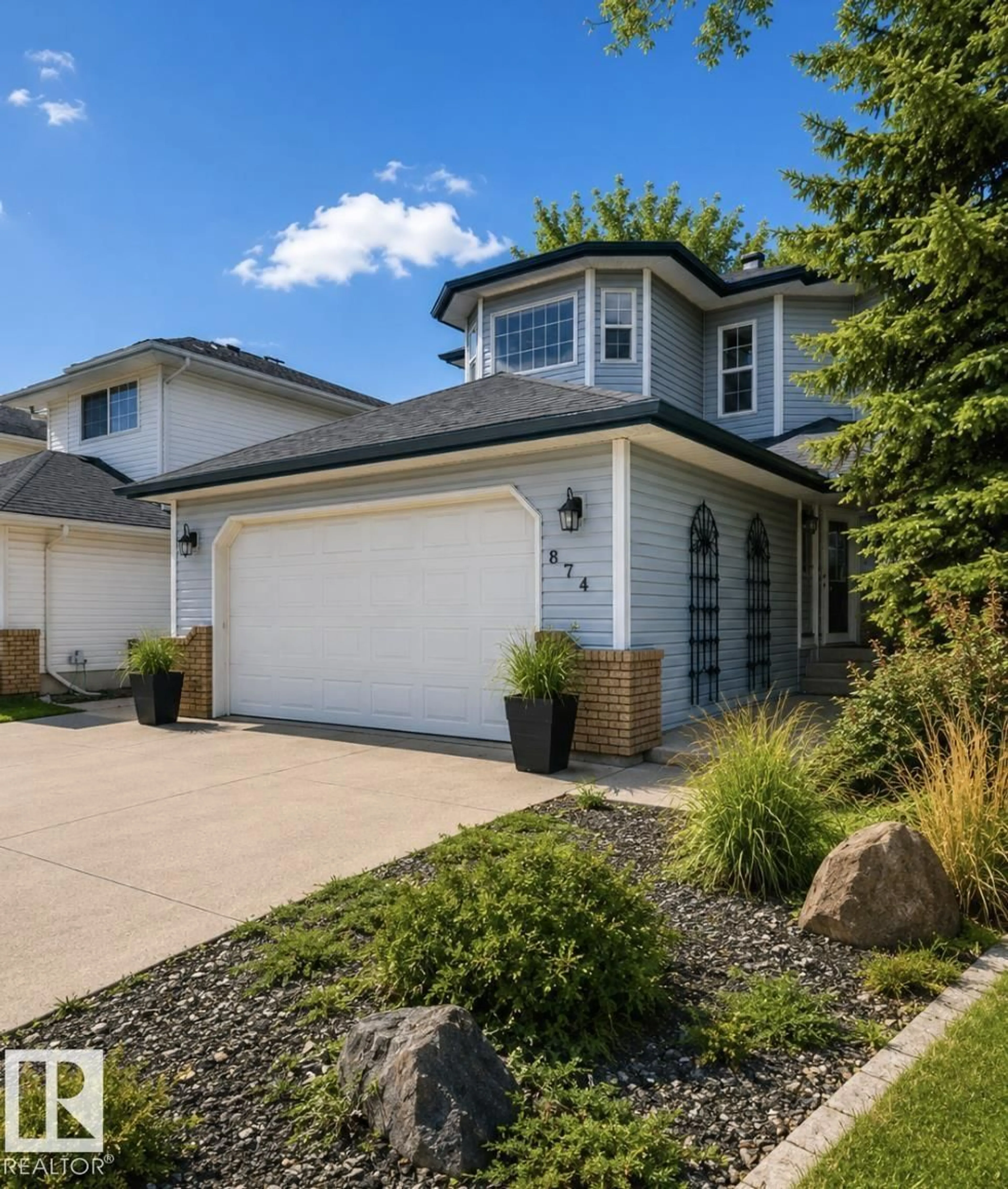 Home with vinyl exterior material, street for 874 RYAN PL, Edmonton Alberta T6R2N1