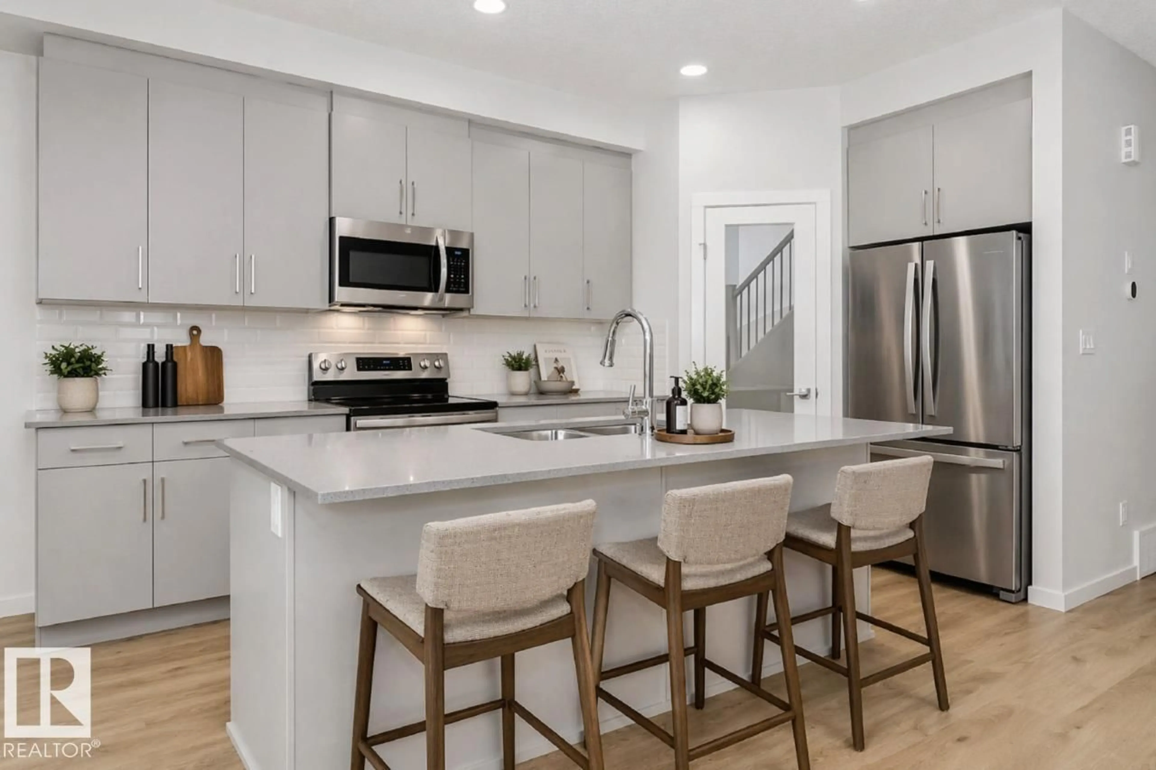 Open concept kitchen, unknown for 2756 7 AV, Edmonton Alberta T6X1N8