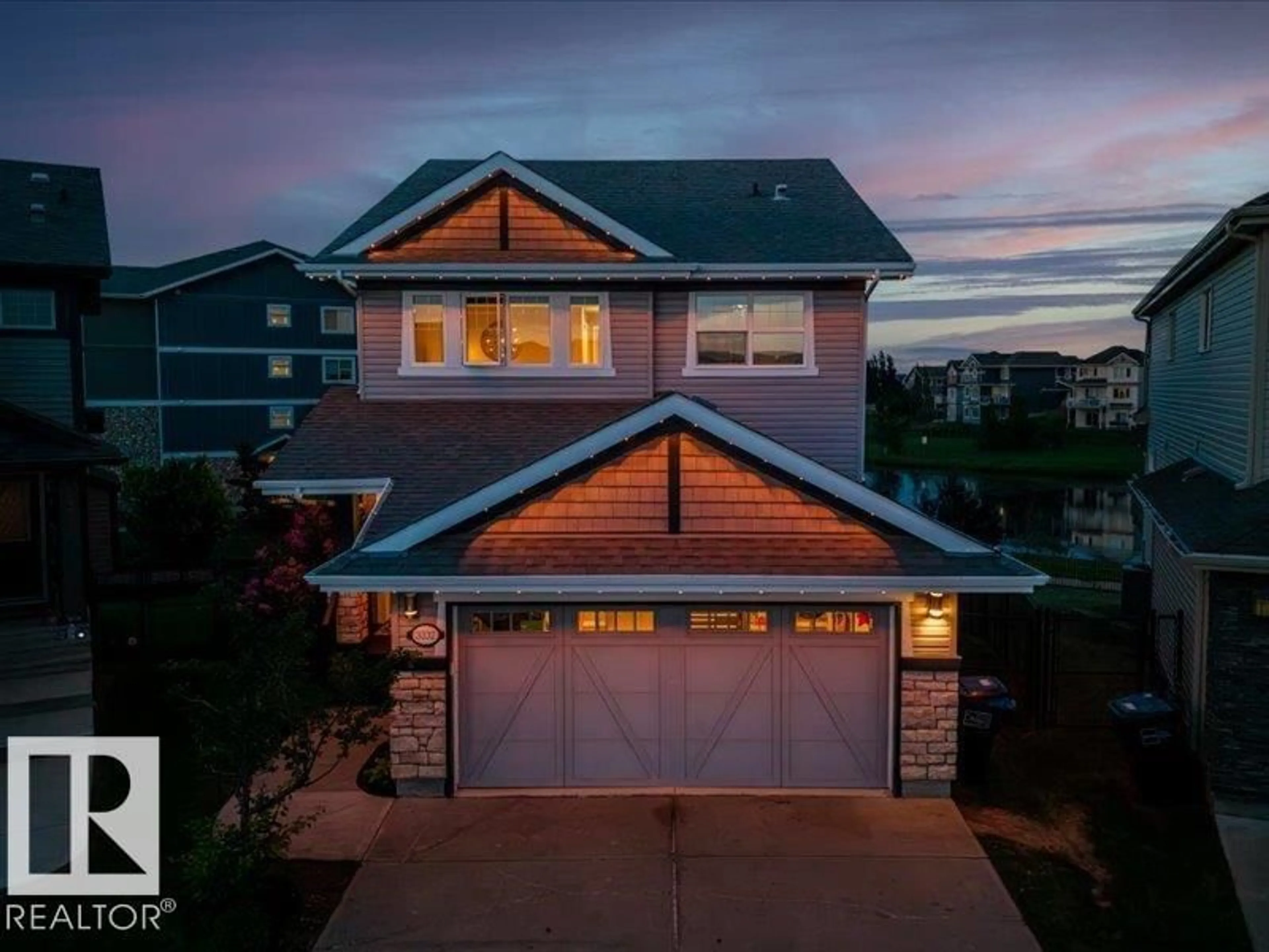 Home with vinyl exterior material, unknown for 3332 CUTLER CR, Edmonton Alberta T6W2N4