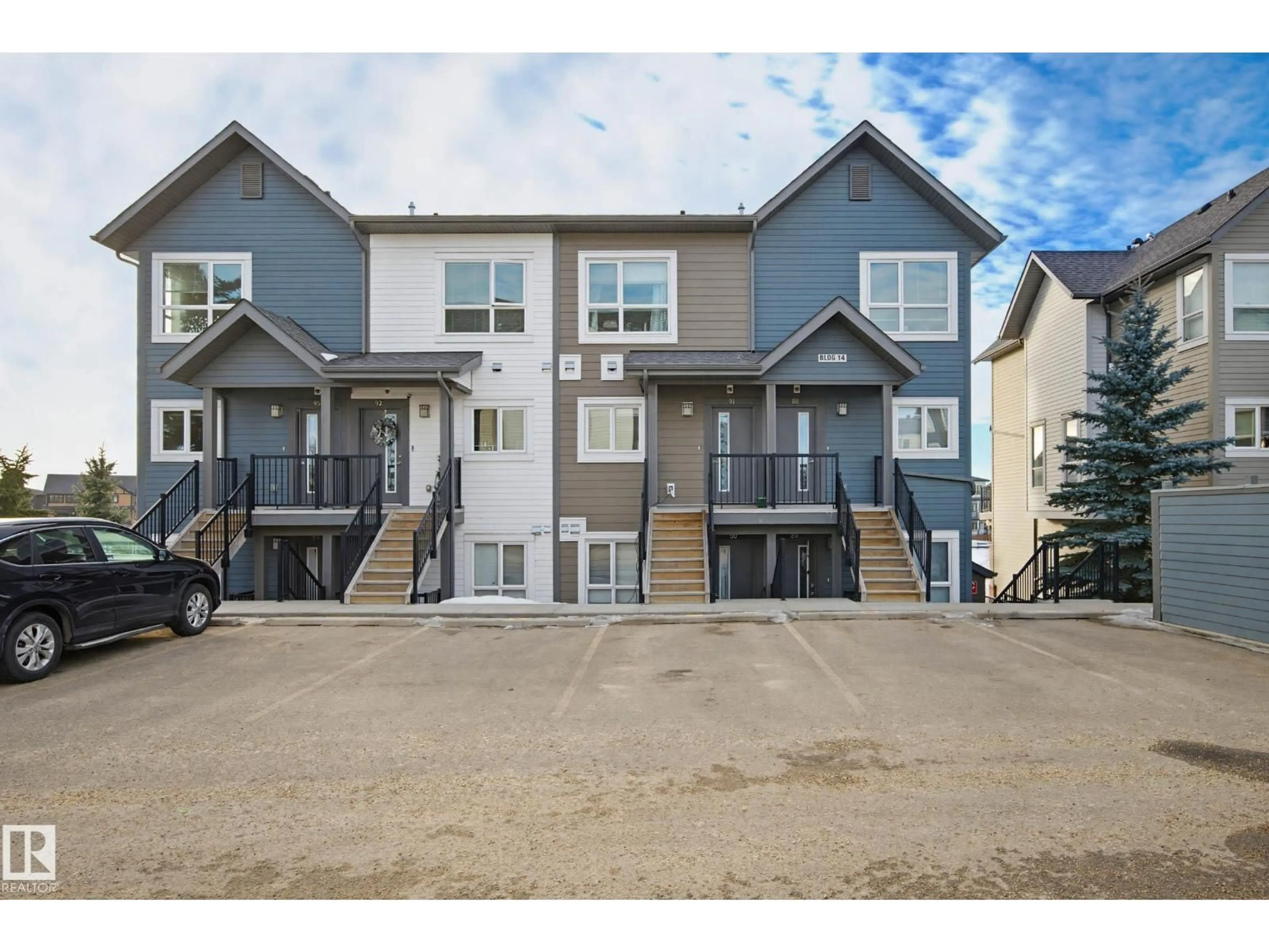A pic from outside/outdoor area/front of a property/back of a property/a pic from drone, street for 2560 - 90 PEGASUS BV, Edmonton Alberta T5E6V4
