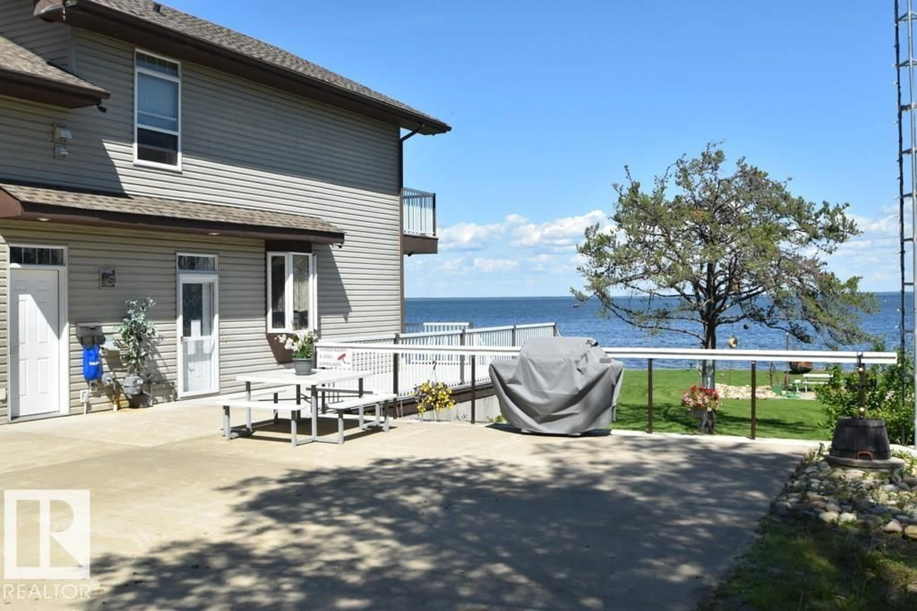 Patio, water/lake/river/ocean view for 16040B TWP RD 682, Rural Lac La Biche County Alberta T0A2T0