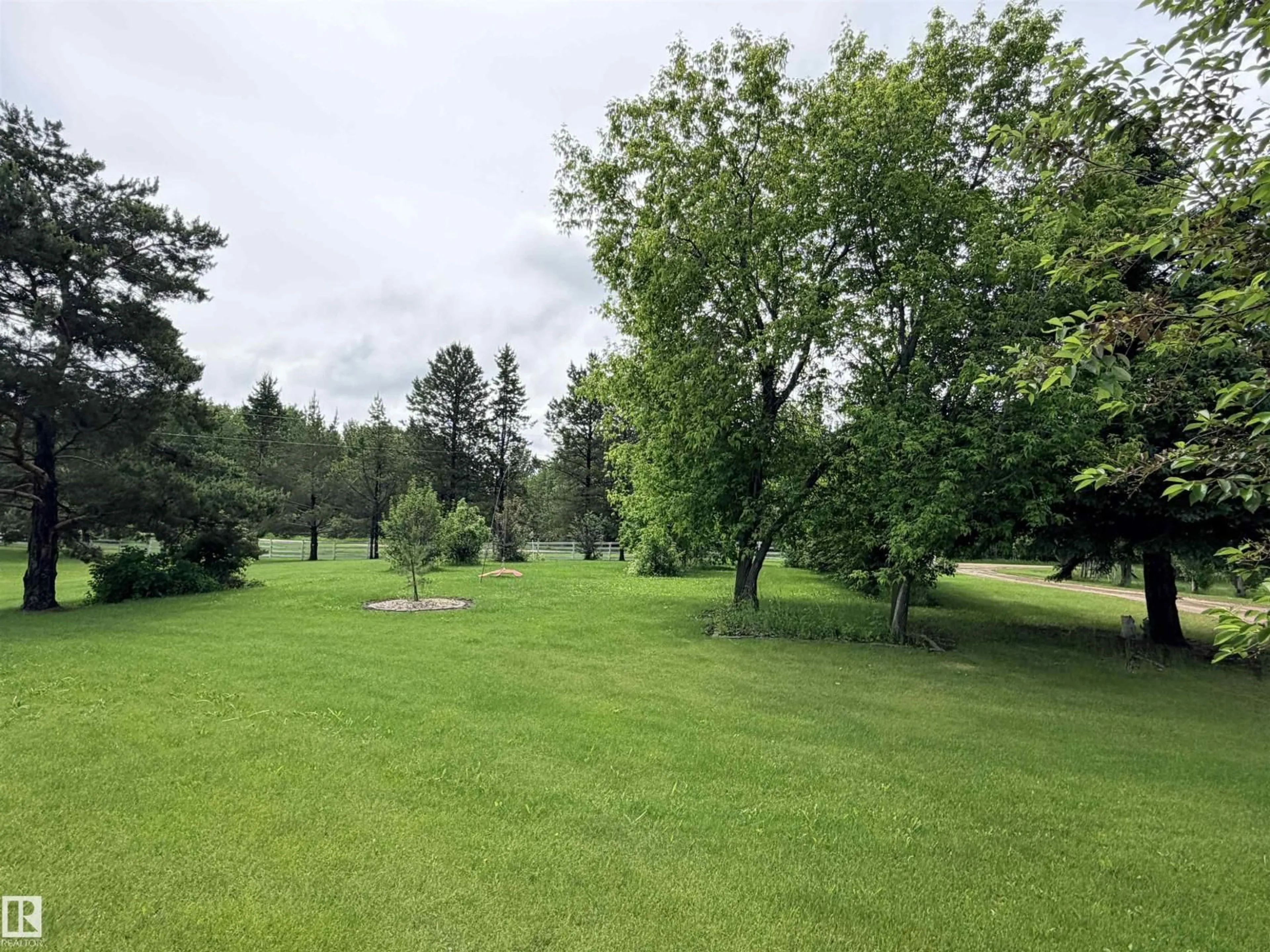 A pic from outside/outdoor area/front of a property/back of a property/a pic from drone, forest/trees view for 26418 TWP RD 633, Rural Westlock County Alberta T0G1H0