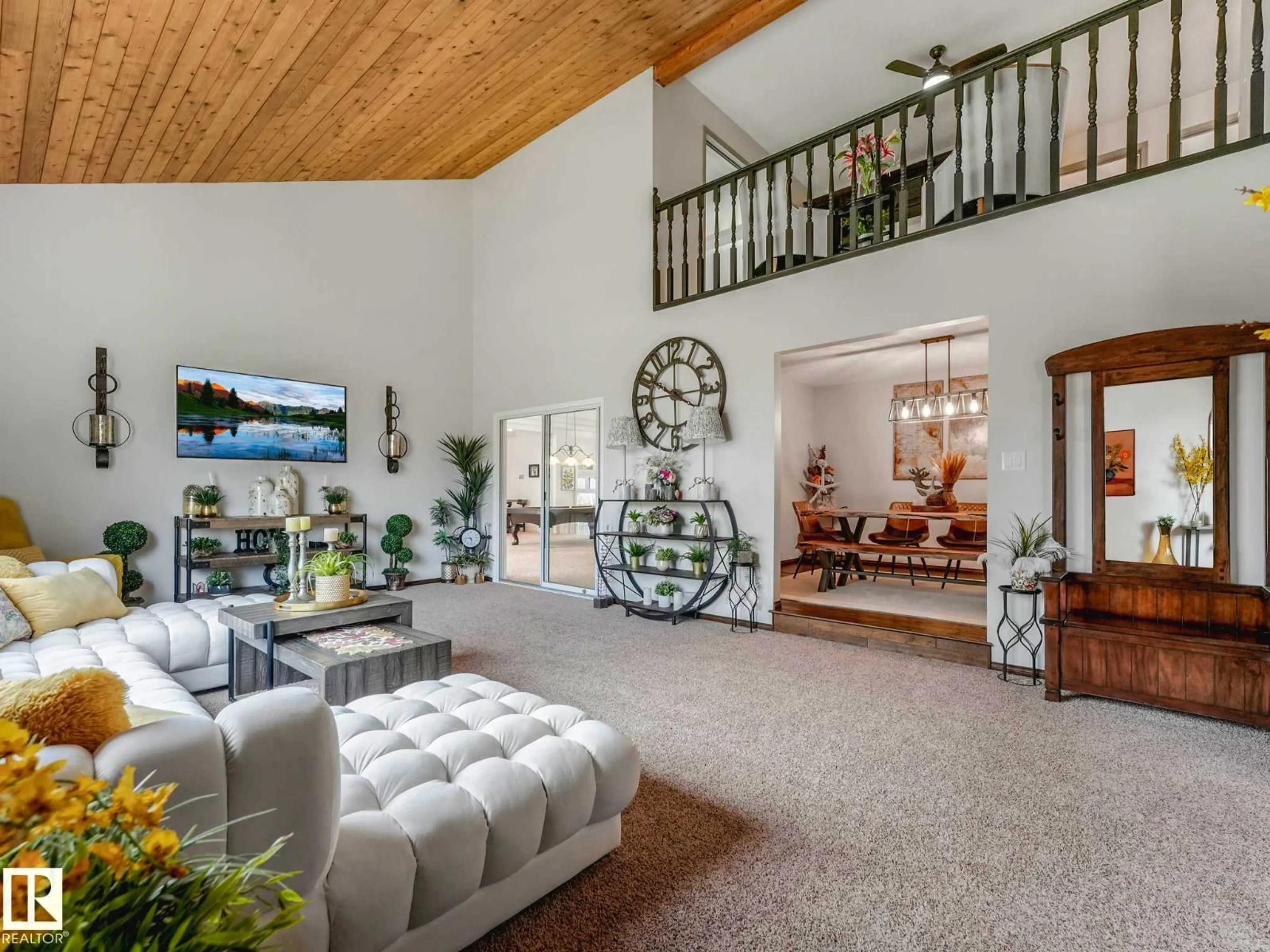 Living room with furniture, unknown for #182 - 51313 RGE ROAD 231, Rural Strathcona County Alberta T8B1K7