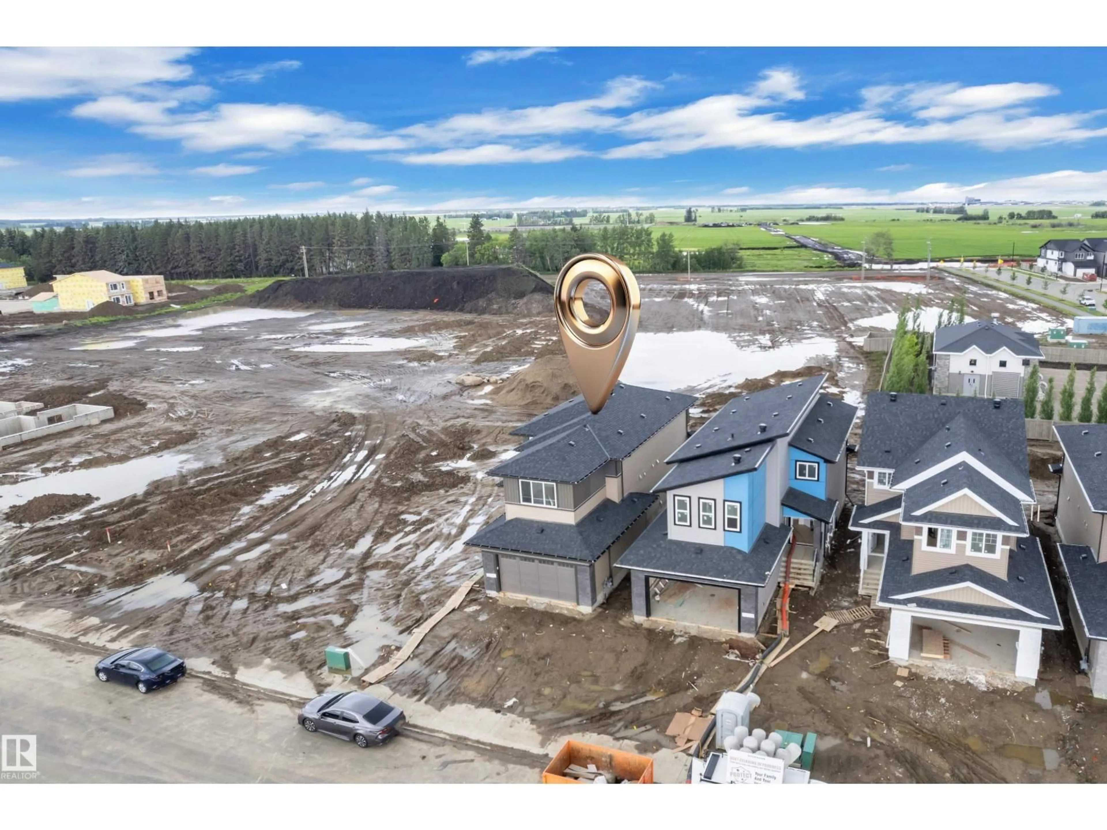 A pic from outside/outdoor area/front of a property/back of a property/a pic from drone, building for 377 LINDEN LO, Leduc Alberta T9E1T2