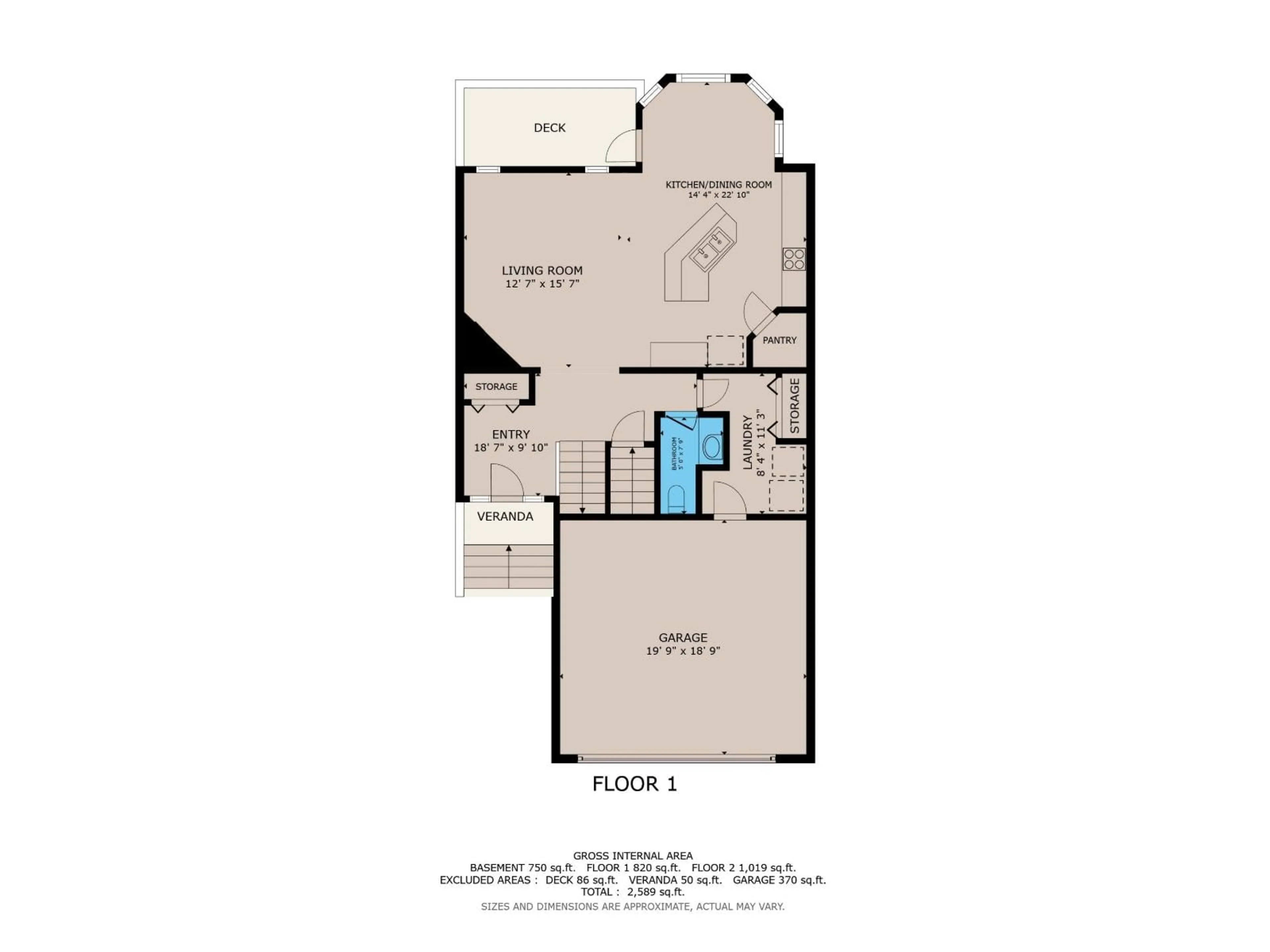 Floor plan for 13 ALMOND BA, Fort Saskatchewan Alberta T8L0A4