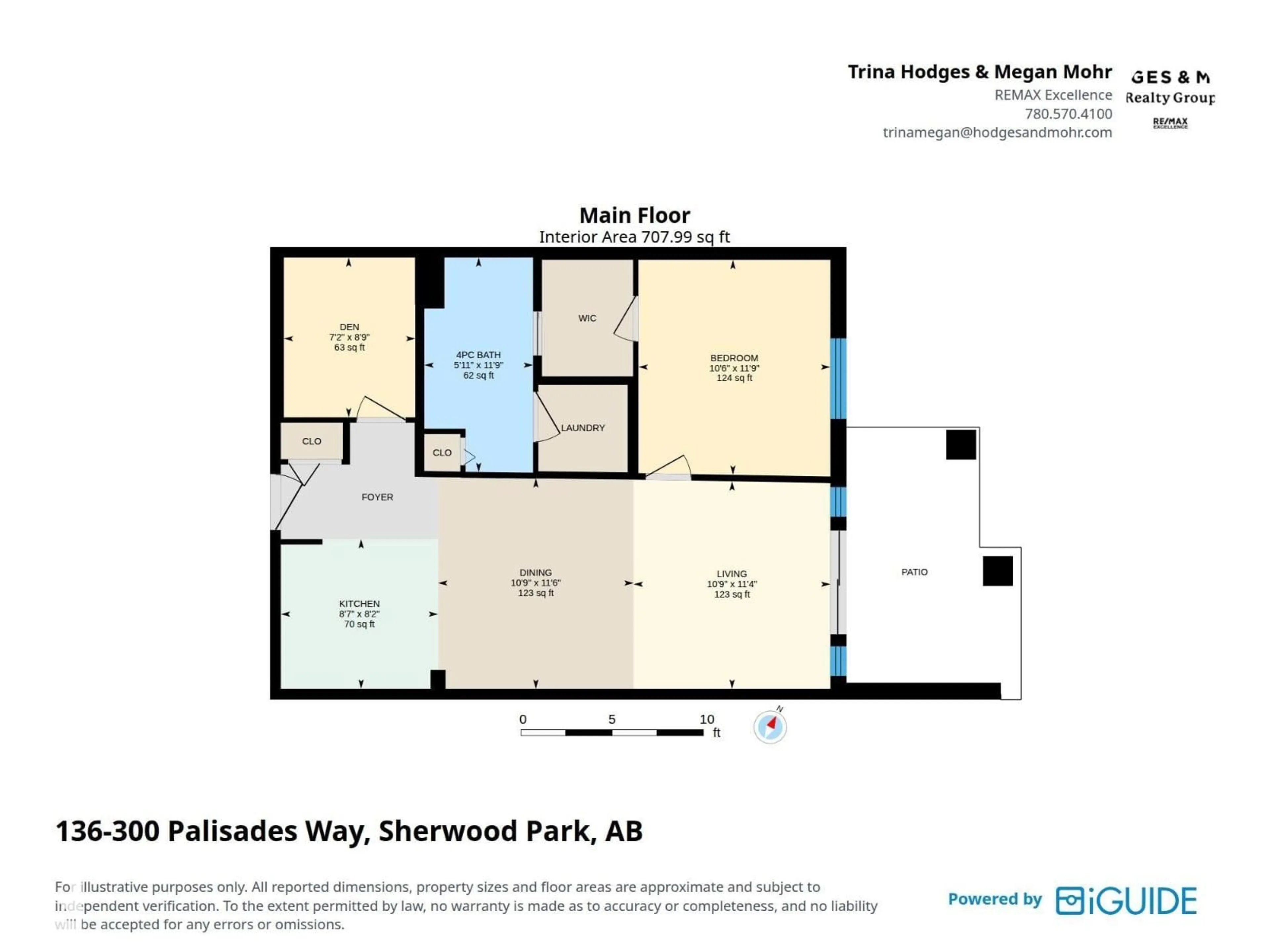 Floor plan for #136 300 PALISADES WY, Sherwood Park Alberta T8H2T9