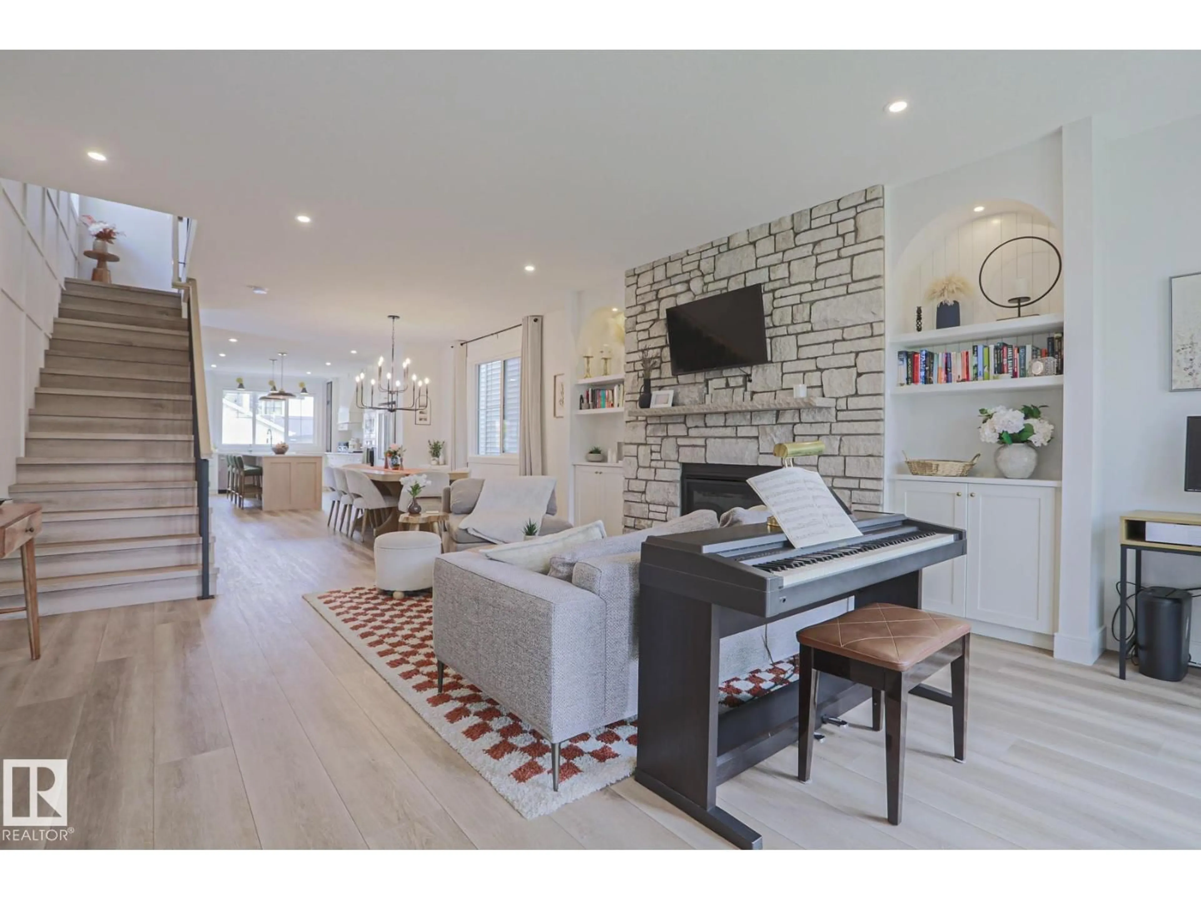 Living room with furniture, unknown for NW - 10729 129 ST, Edmonton Alberta T5M0X6