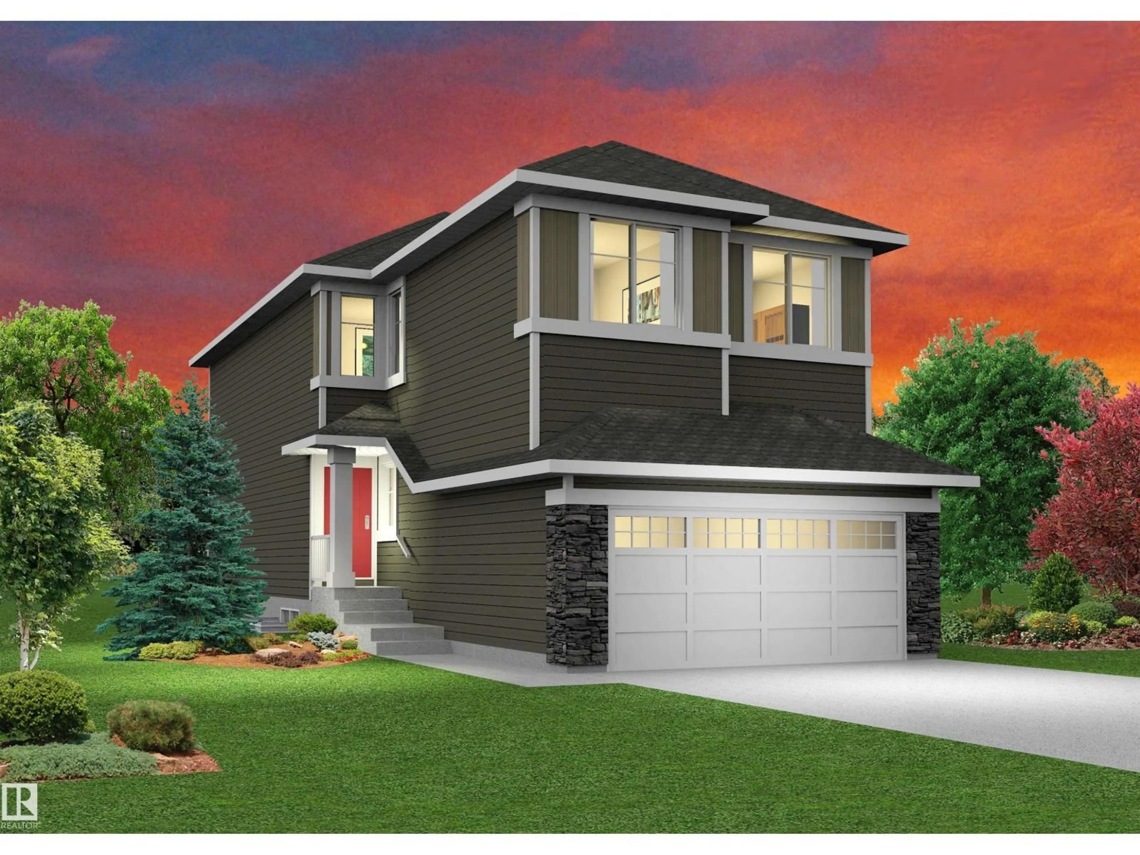 Home with vinyl exterior material, street for 921 ELDERBERRY LD, Edmonton Alberta T6M2K2
