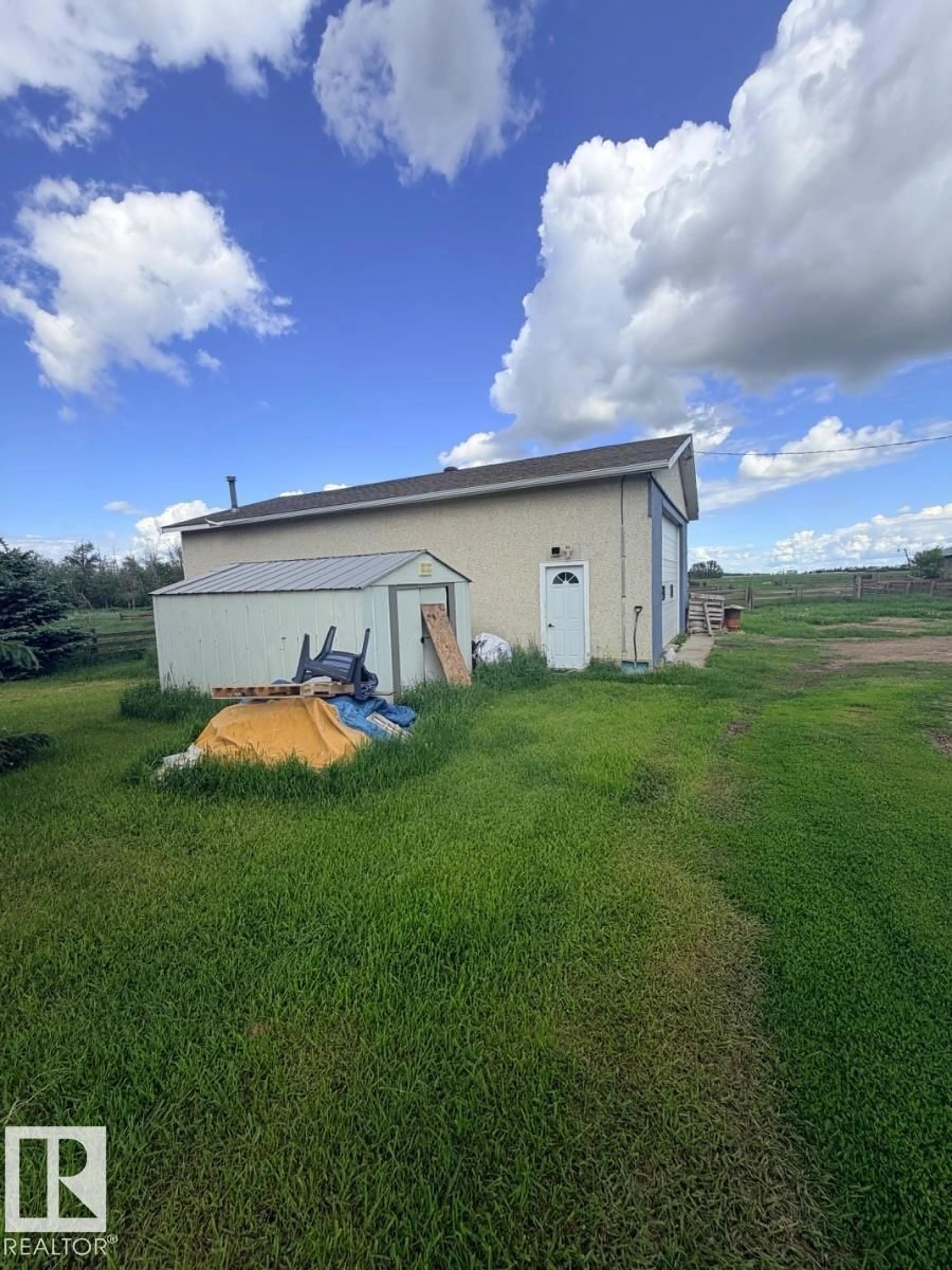 A pic from outside/outdoor area/front of a property/back of a property/a pic from drone, building for #2 - 24228 TWP ROAD 554, Rural Sturgeon County Alberta T0A0K5