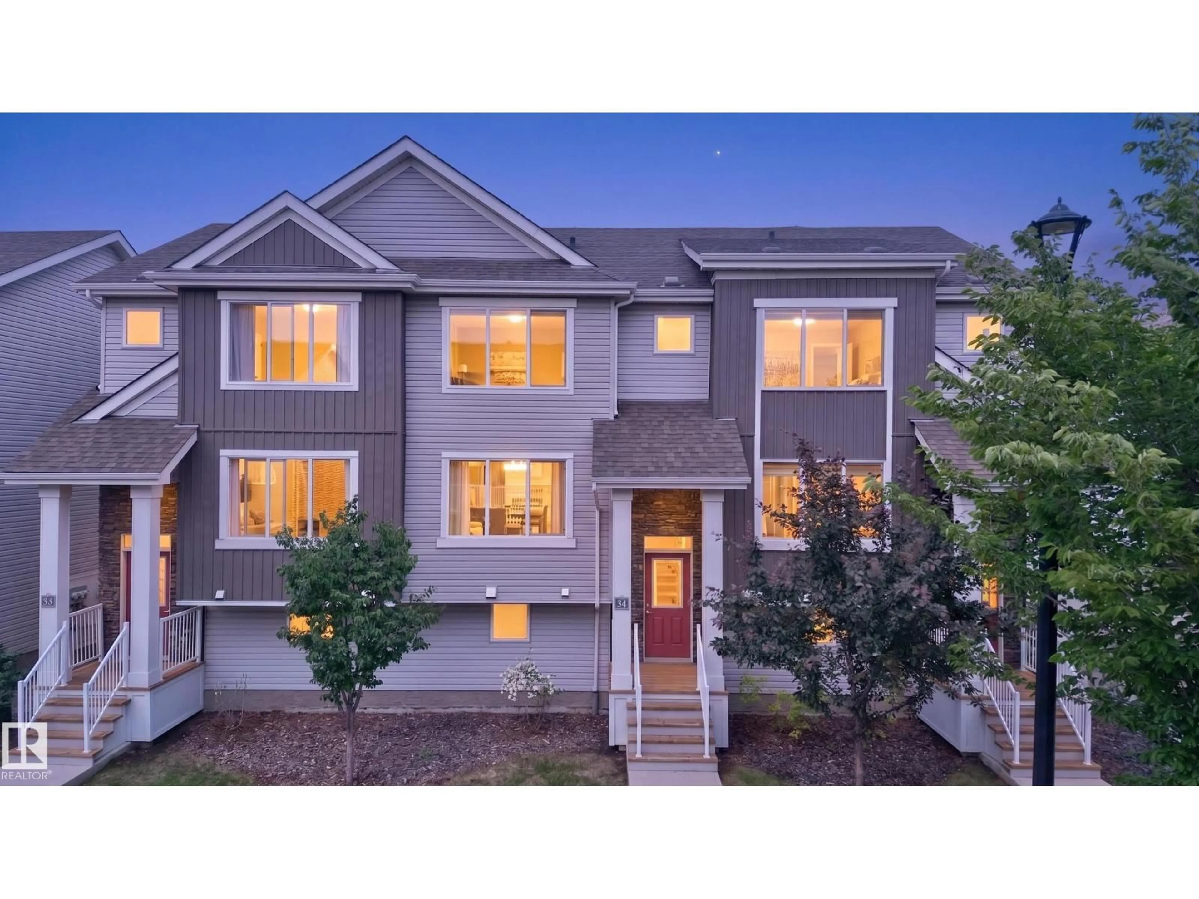 Home with vinyl exterior material, street for #34 - 2121 HADDOW DR, Edmonton Alberta T6R0W6