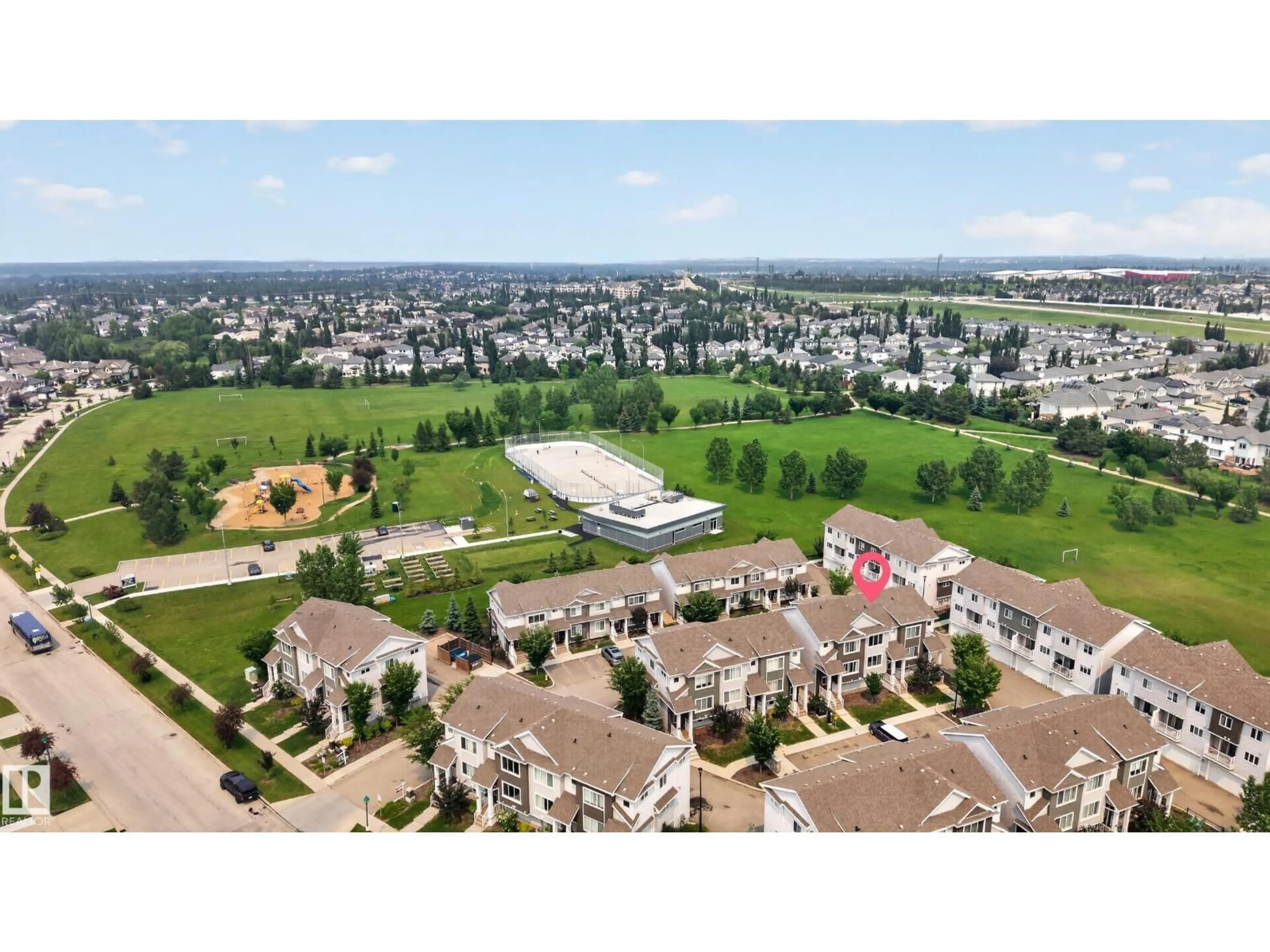 A pic from outside/outdoor area/front of a property/back of a property/a pic from drone, unknown for #34 - 2121 HADDOW DR, Edmonton Alberta T6R0W6