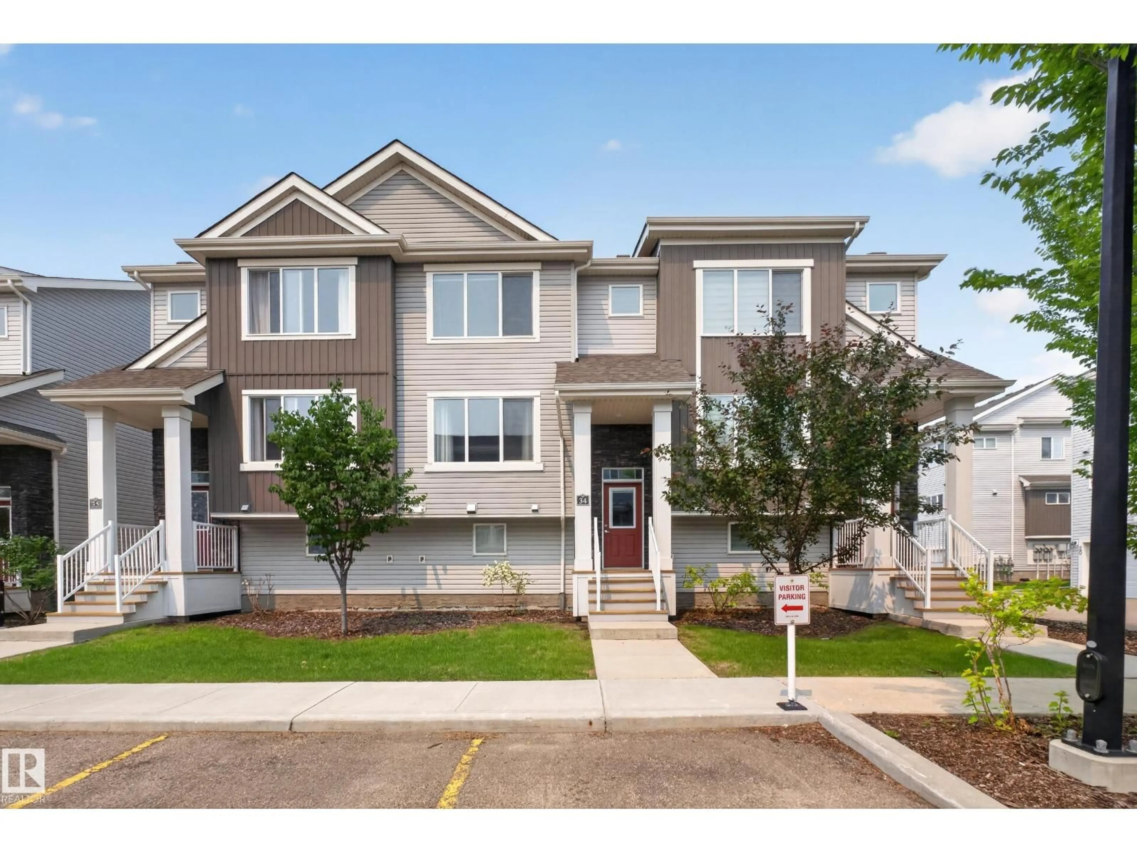 Home with vinyl exterior material, street for #34 - 2121 HADDOW DR, Edmonton Alberta T6R0W6
