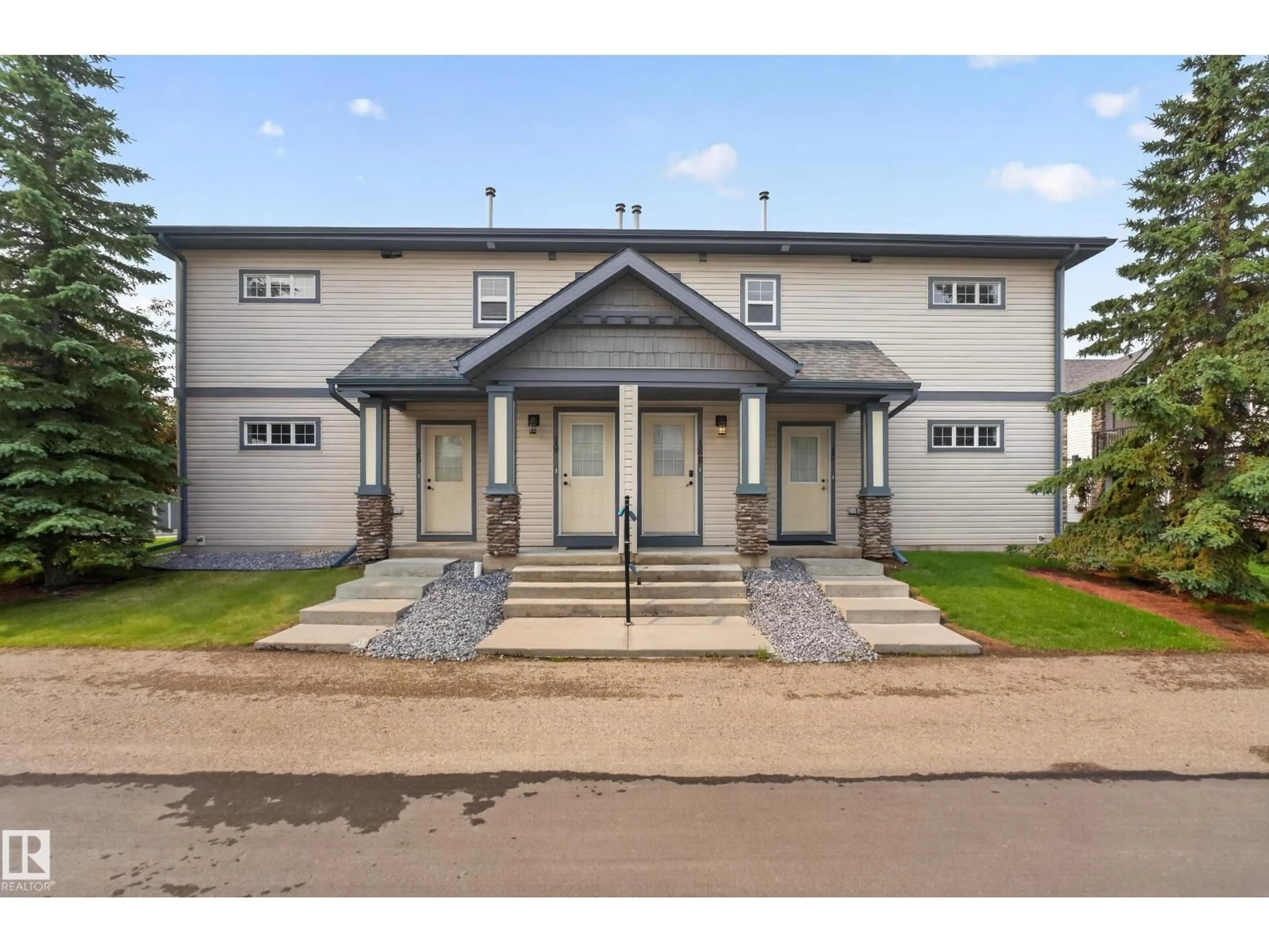 A pic from outside/outdoor area/front of a property/back of a property/a pic from drone, building for #18 - 2565 HANNA CR, Edmonton Alberta T6R0M4
